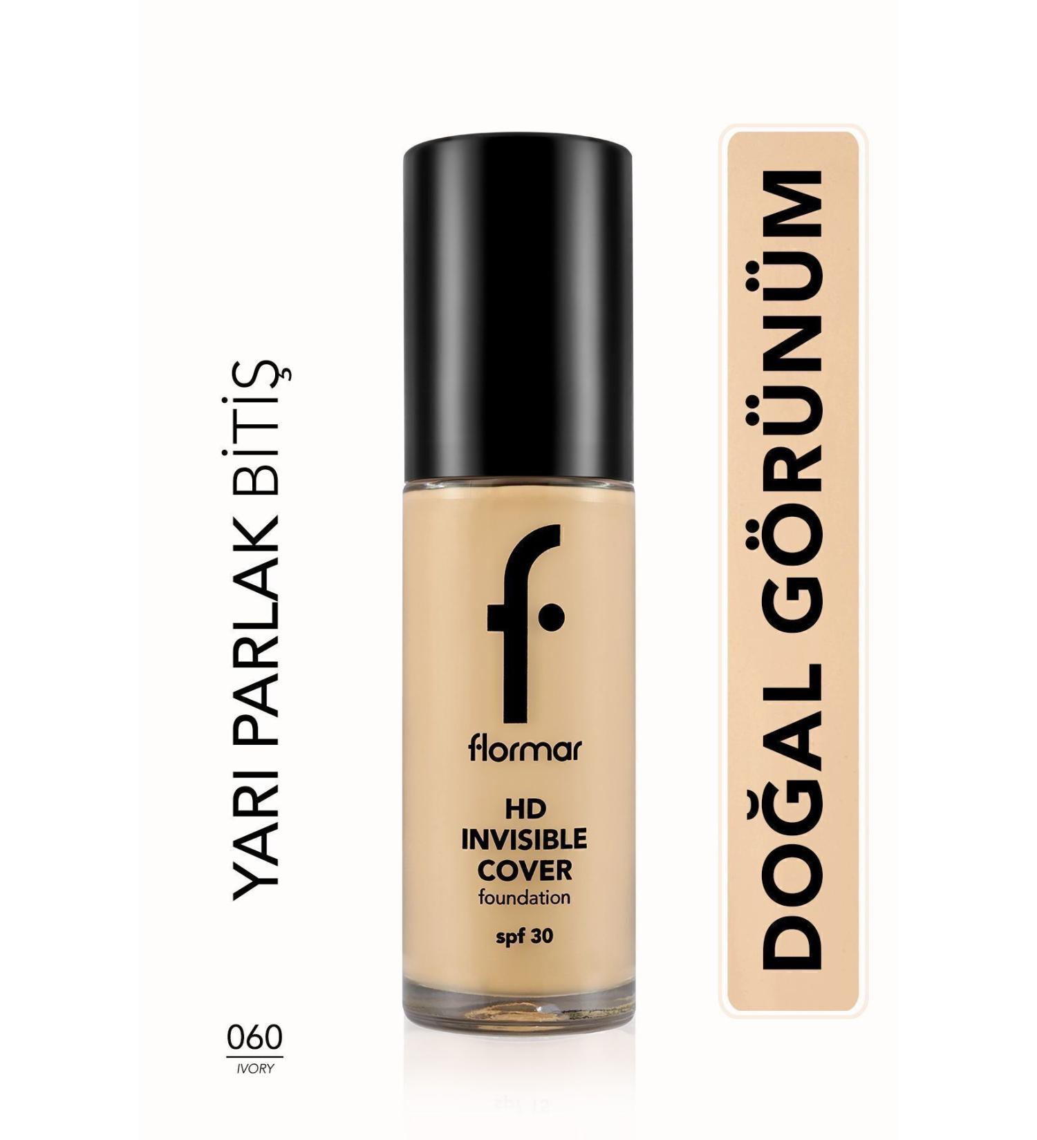 Flormar Invisible HD Cover Foundation Ivory Foundation 060 - Buy Online on GoSupps.com