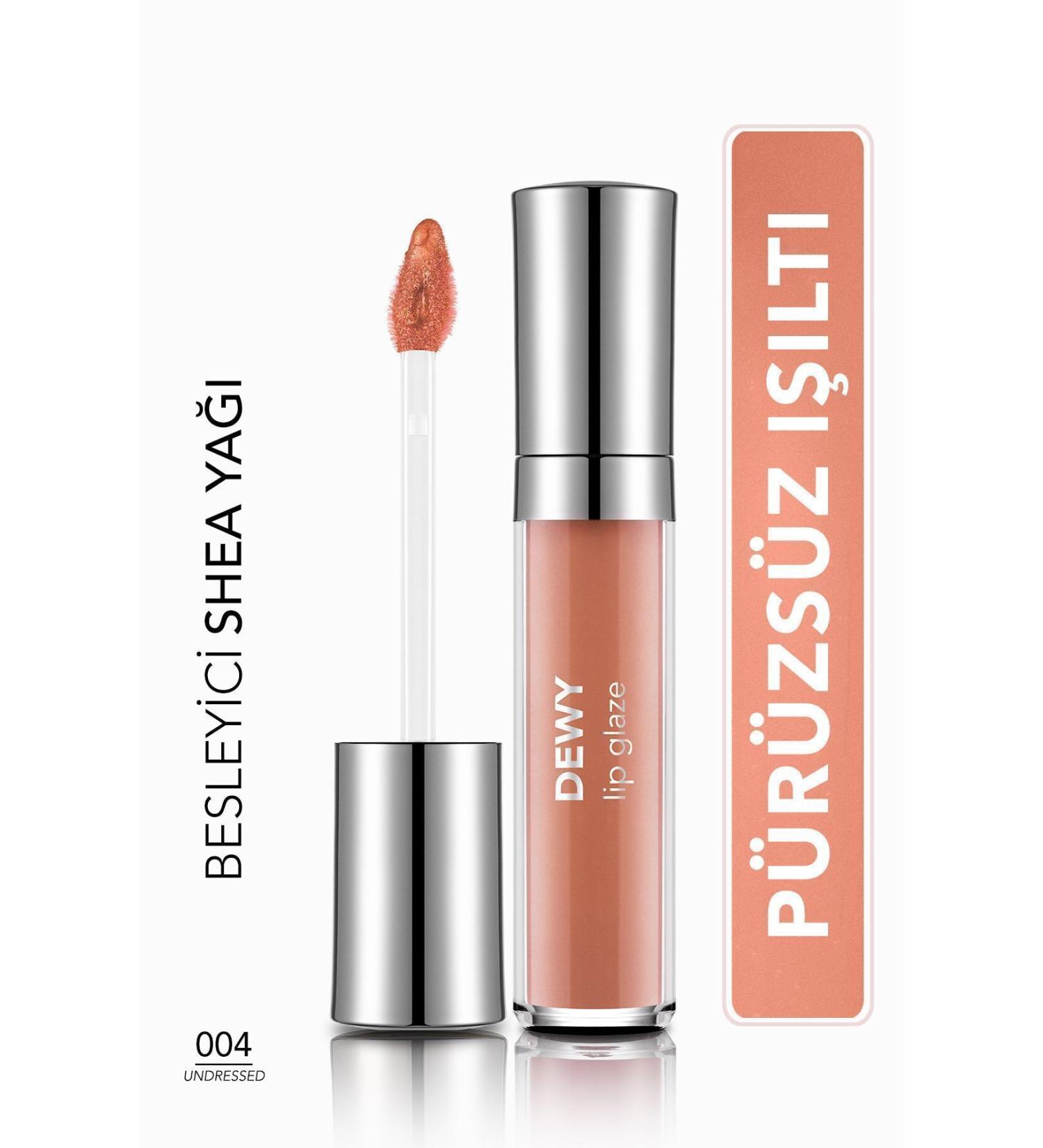 Flormar Nourishing Lip Gloss - Dewy Lip Glaze - 004 Undressed-8682536068079 - Buy Online on GoSupps.com