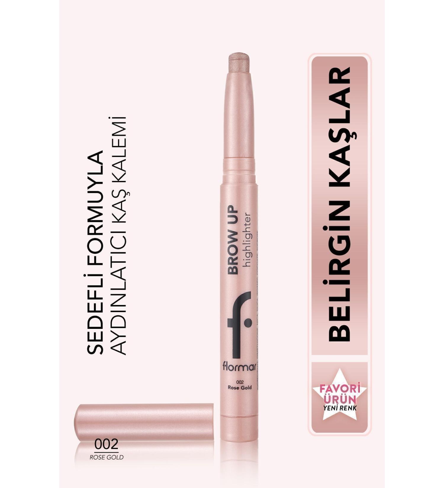 Flormar Lift-Up Highlighter Eyebrow Pencil Rose Gold -brow Up Highlighter Pencil-002 Rose Gold-8682536072441 - Buy Online on GoSupps.com