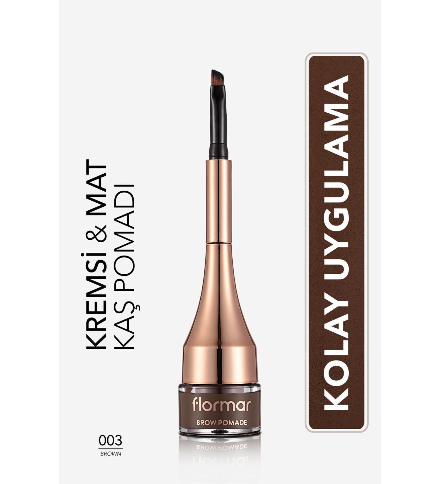 Flormar Intense Pigmented Permanent Eyebrow Pomade - Brow Pomade - 003 Brown - 8690604572205 - Buy Online on GoSupps.com