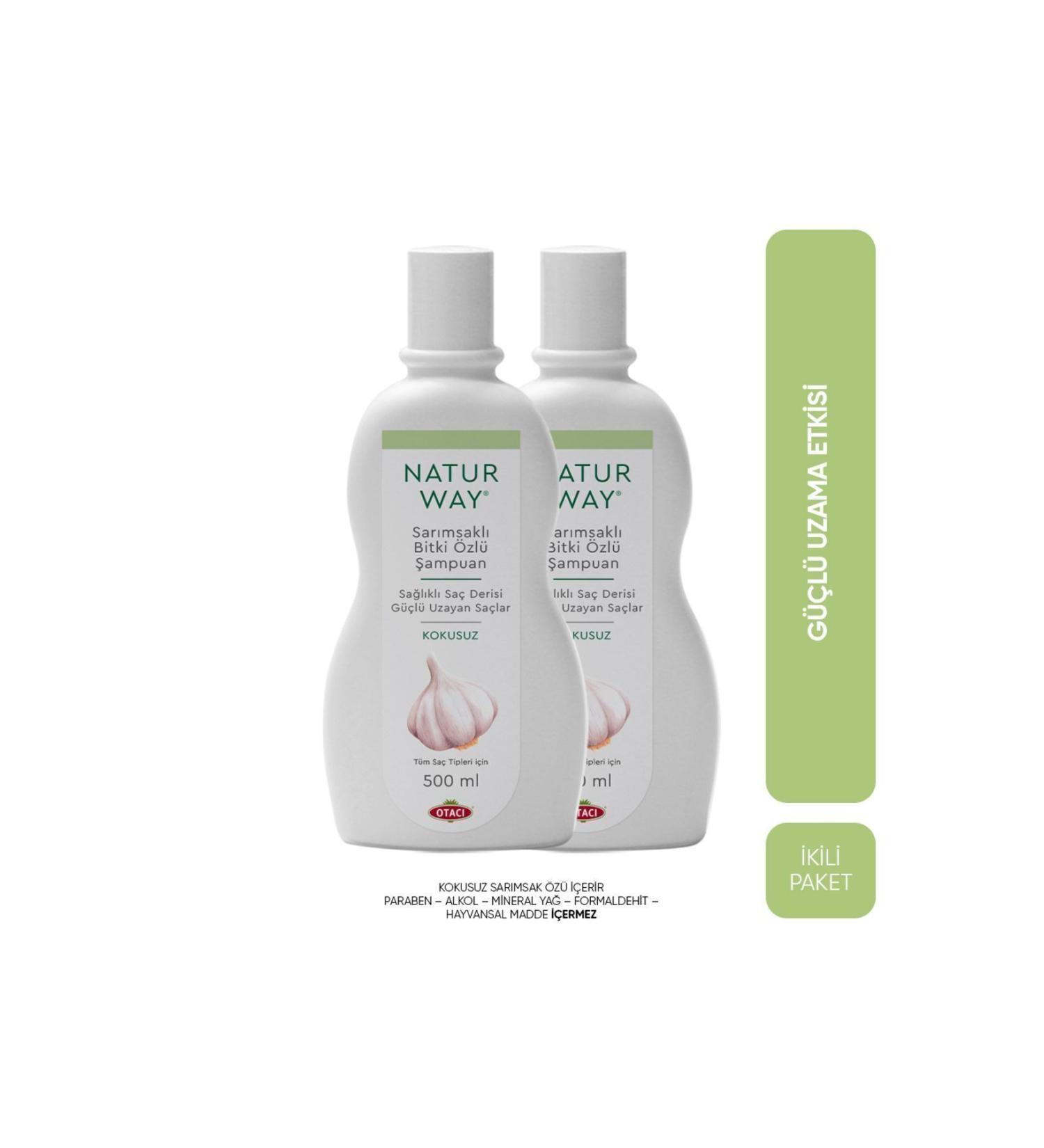 Otac Naturway Garlic Herbal Essence Shampoo 500ml Double Pack - Buy Online on GoSupps.com