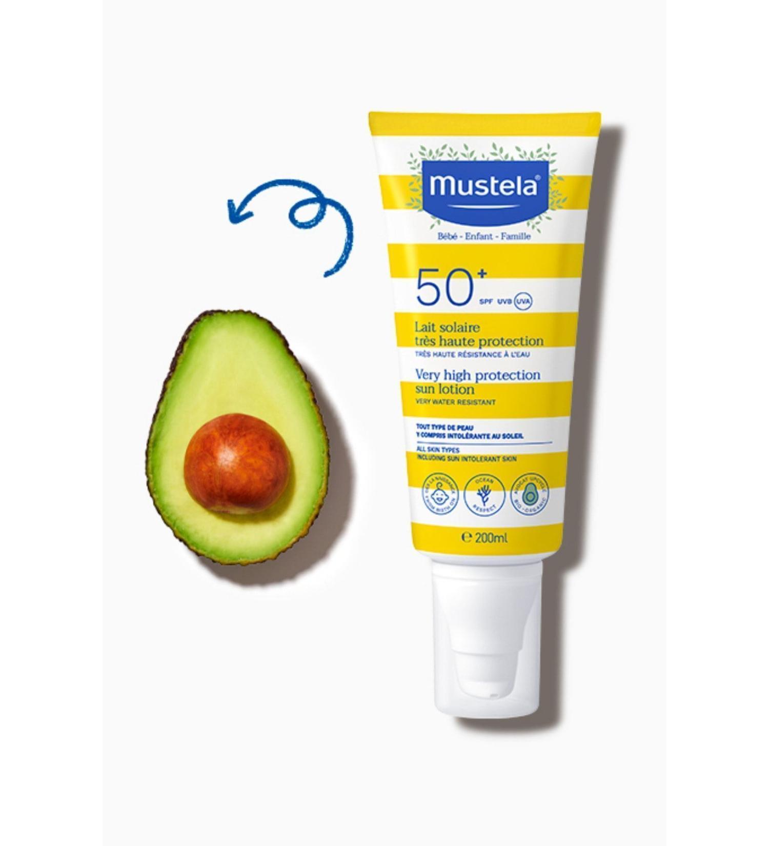 Mustela Very High Protection Spf 50 Sun Cream 200 Ml For the Whole Family From Newborn