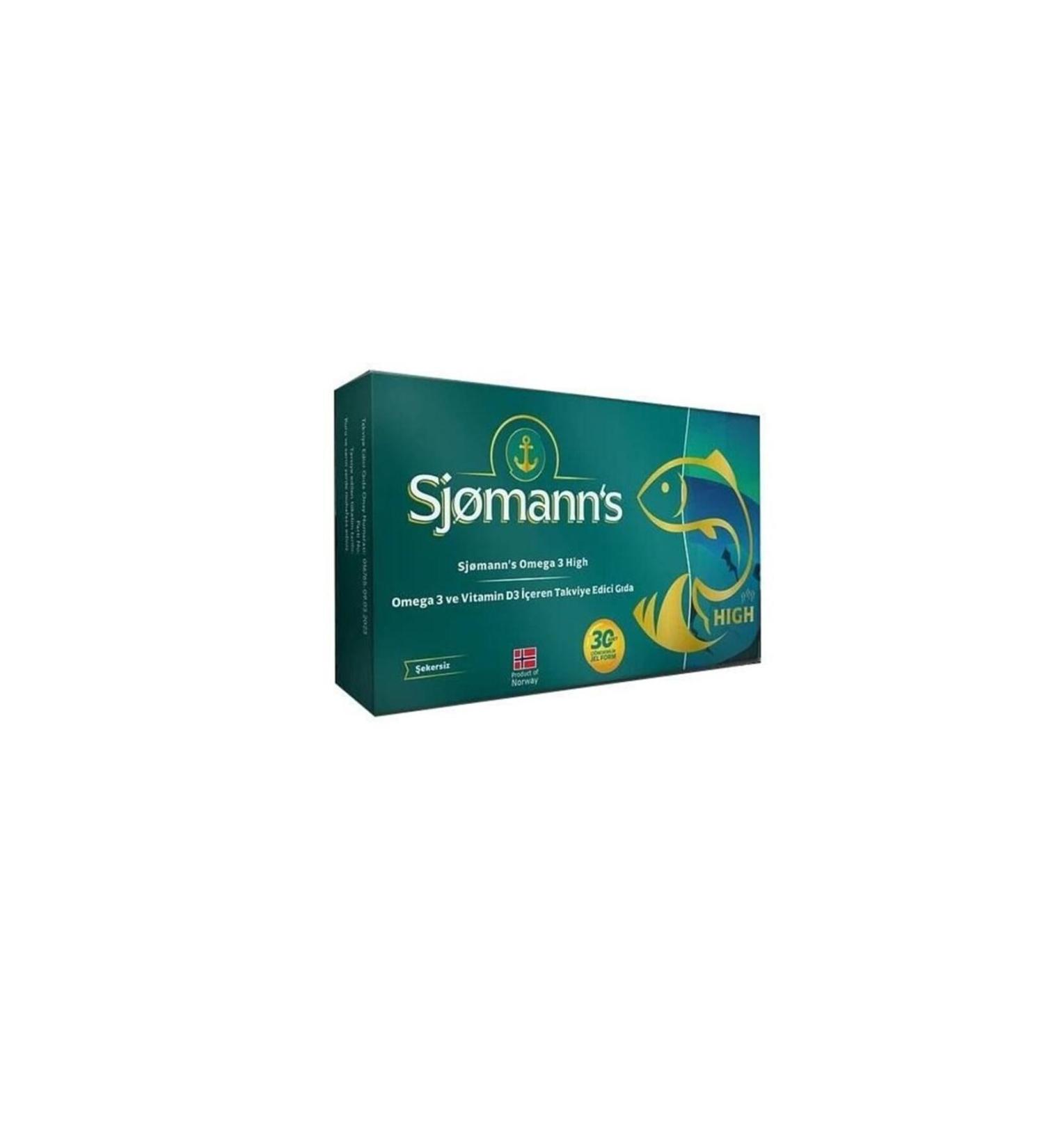 Sjomann's Omega 3 High 30 Chewable Gel Form