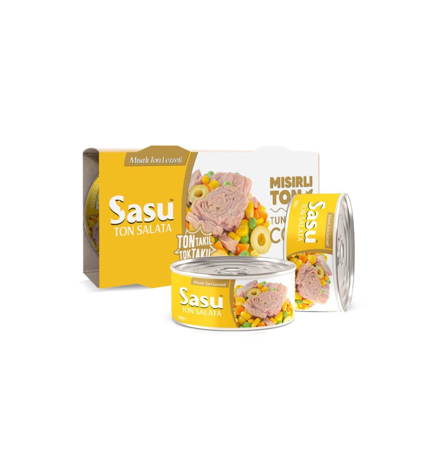 SASU SOSLUTON Sasu Corn Tuna Salad 12x160g Large Piece