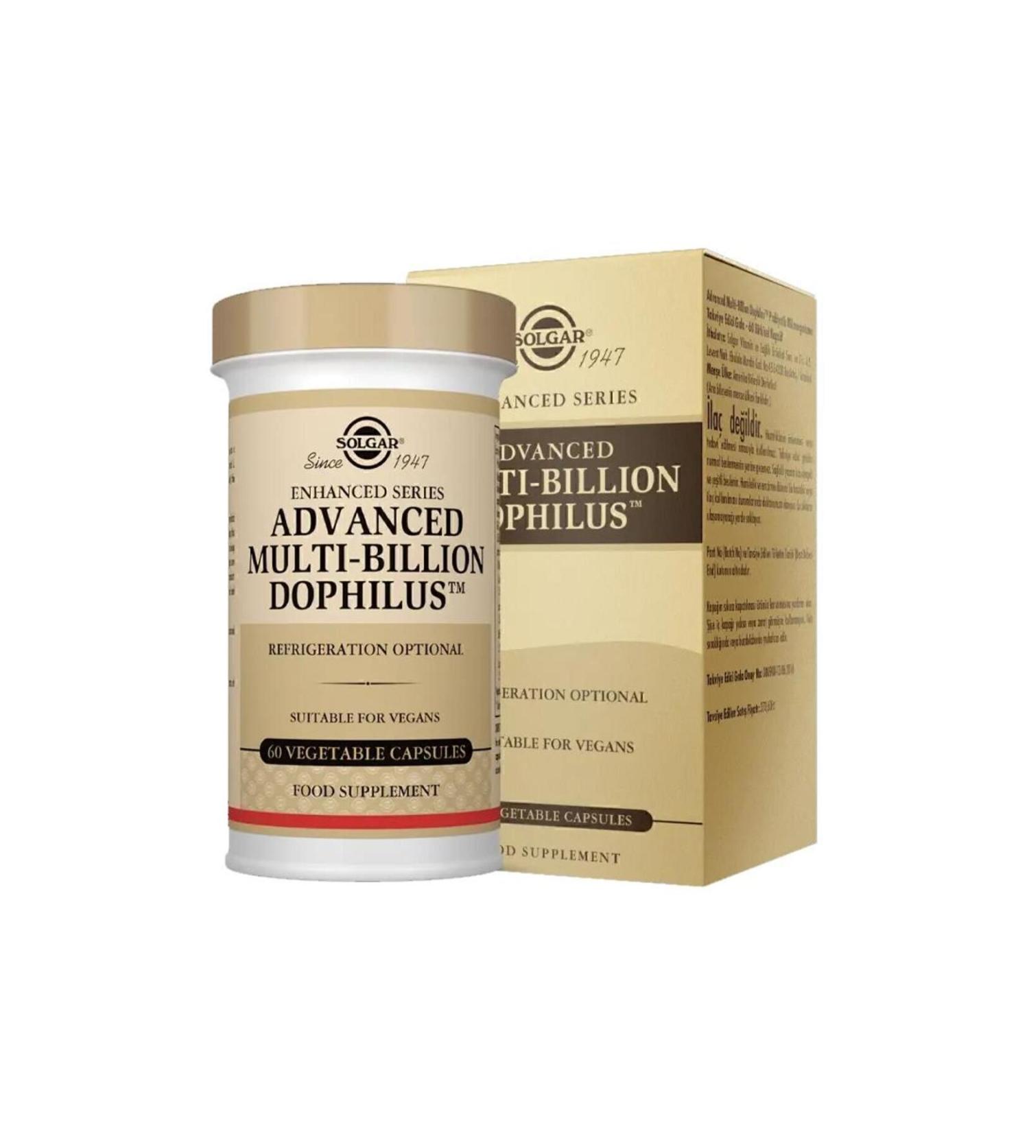 Solgar Advanced Multi-billion Dophilus 60 Capsules