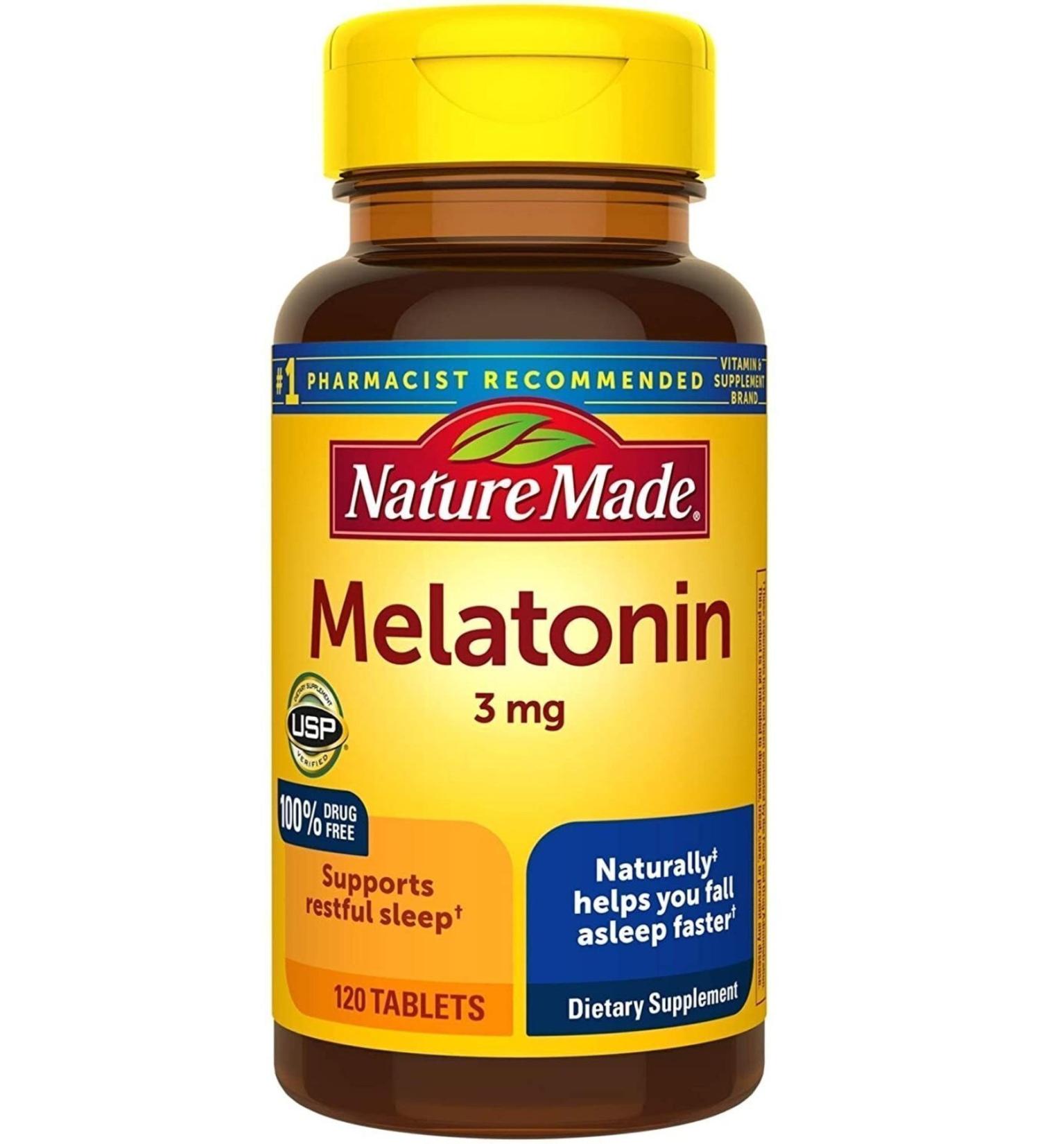 Natural Made Nature Made Sleep Support 3 Mg 120 Tablets