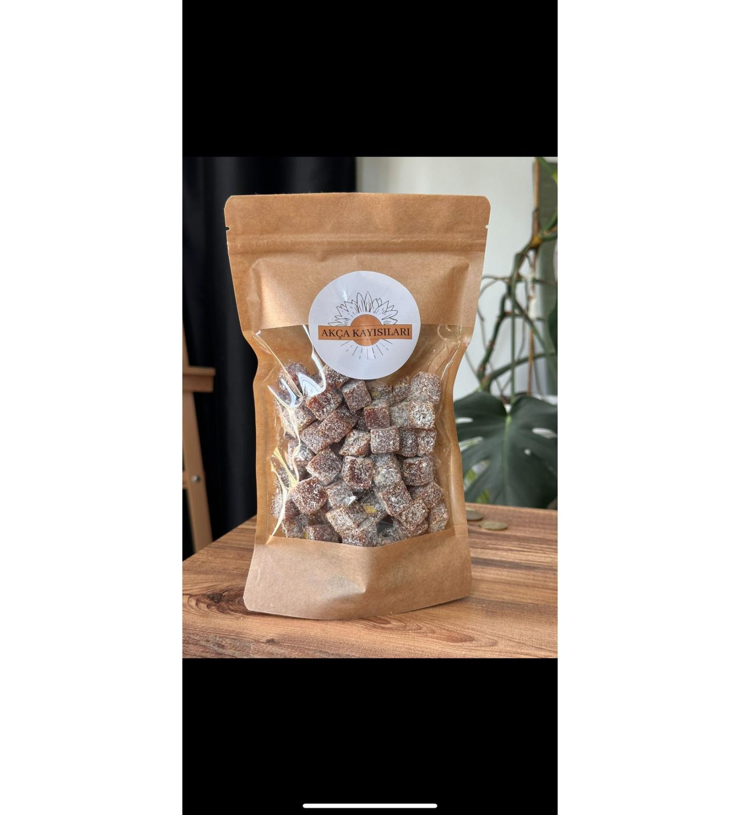 AK A Double Roasted Pistachio Turkish Delight 1000 Grams/1kg (PRODUCED FROM 100% BEET SUGAR).