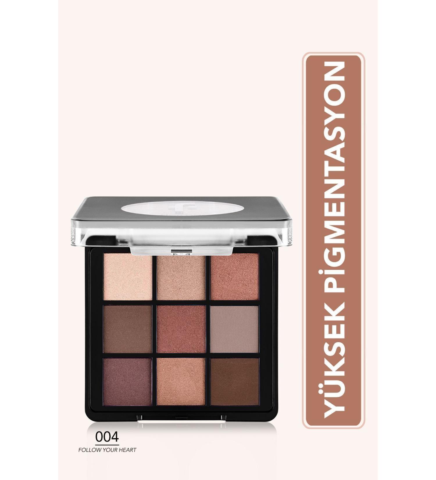 Flormar Matte & Shiny Creamy Eyeshadow Palette - Eye Shadow Palette - 004 Follow Your Heart- 8682536048460 - Buy Online on GoSupps.com