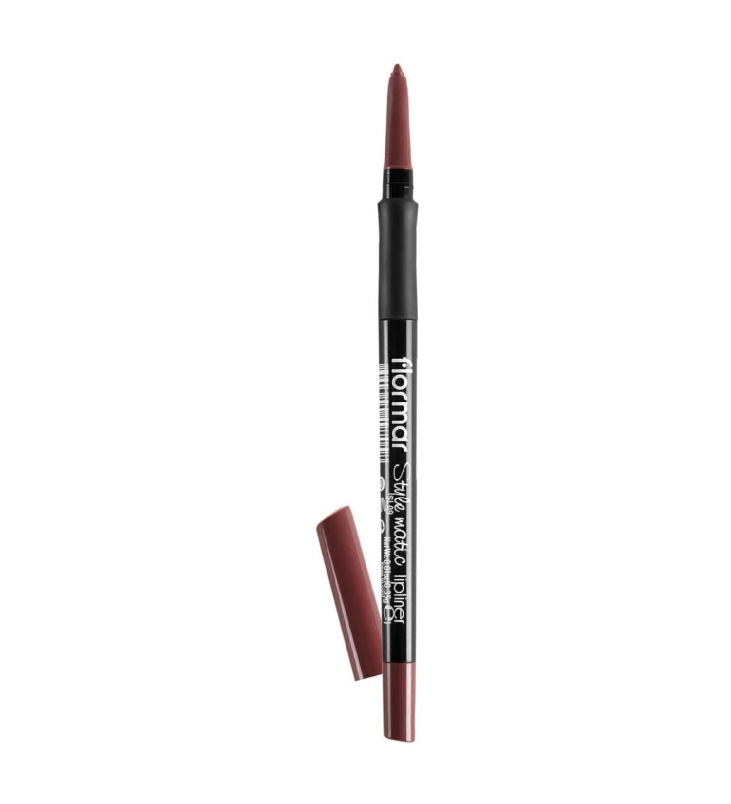 Flormar Lip Pencil - Stylematic Lipliner SL09 Chocolate 8690604497058
