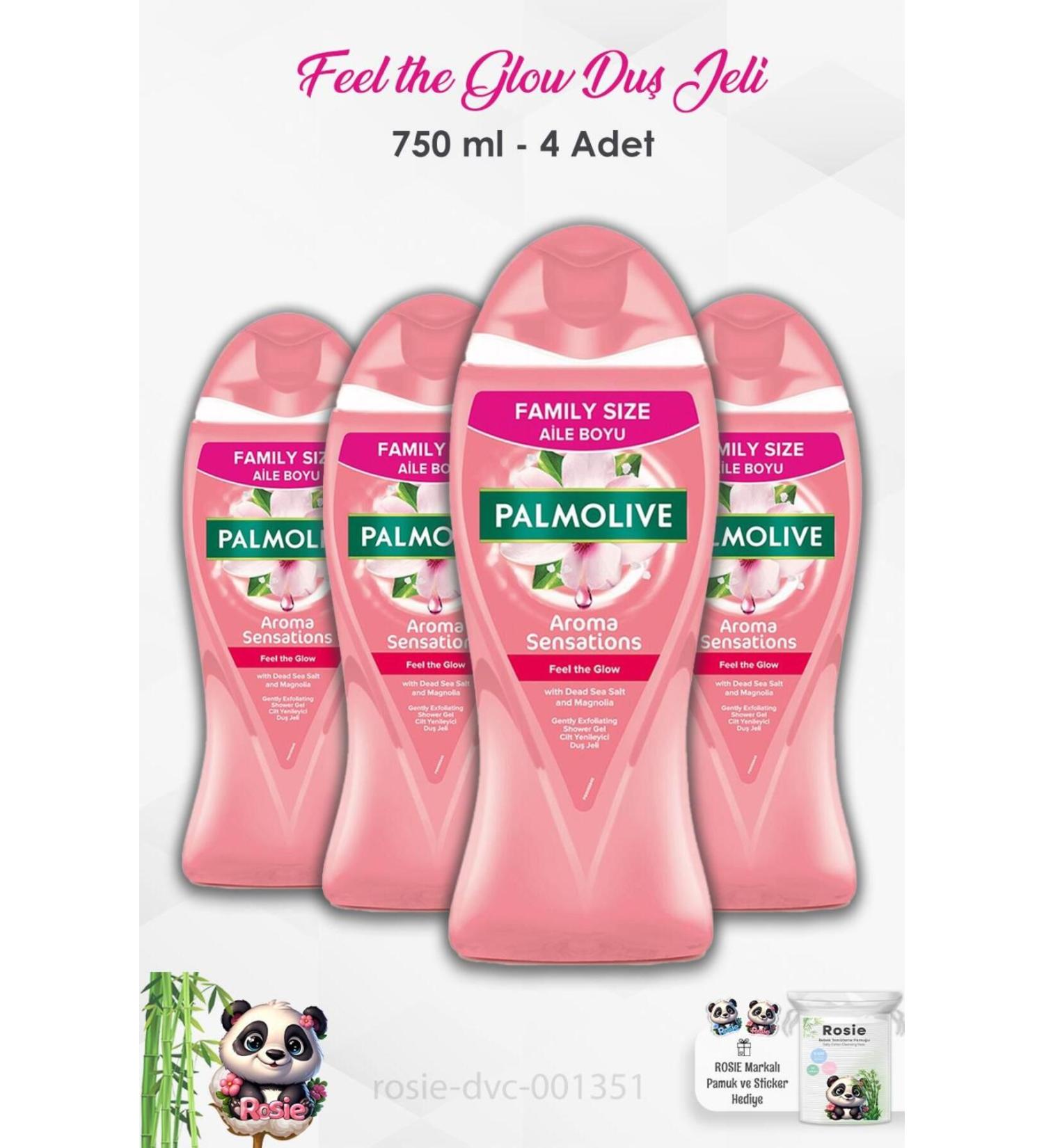 Palmolive Set of 4 Palmolive Aroma Sensations Feel the Glow Shower Gel 750 ml and ROSIE - Buy Online on GoSupps.com