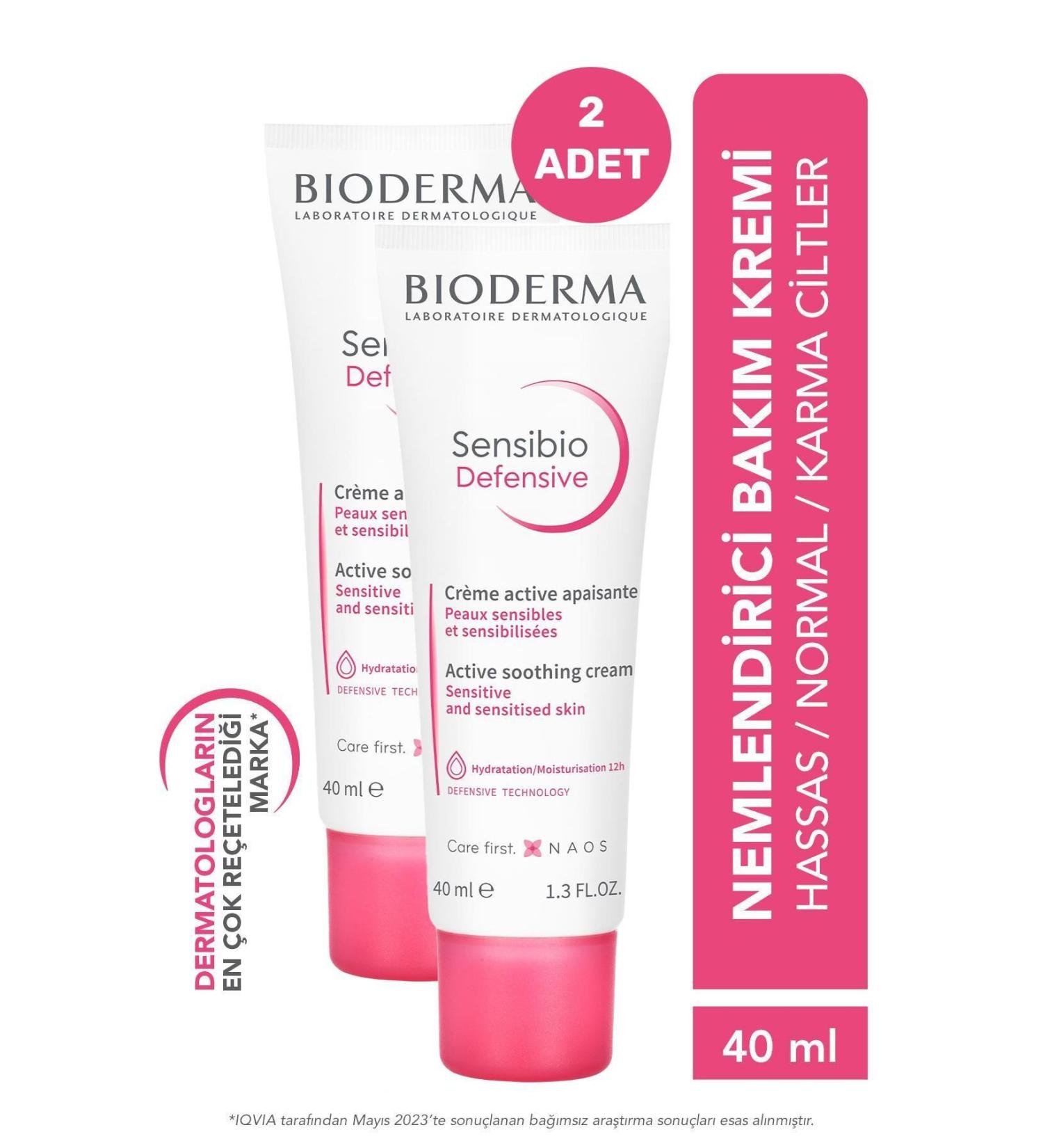 Bioderma Sensibio Defensive Cream 40 ml 2 Pieces - Buy Online on GoSupps.com