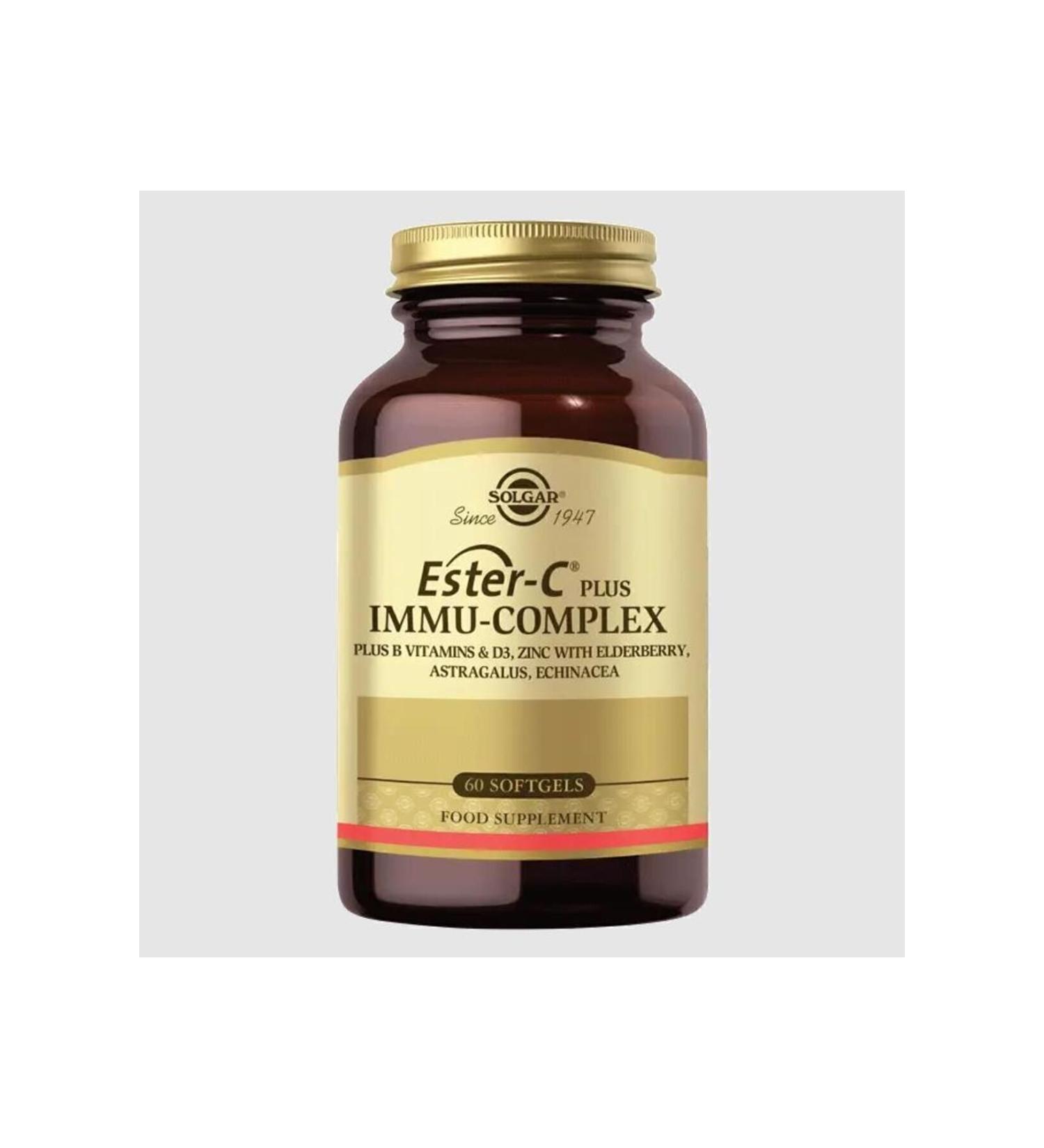Solgar Ester-c Plus Immu-complex 60 Softgels