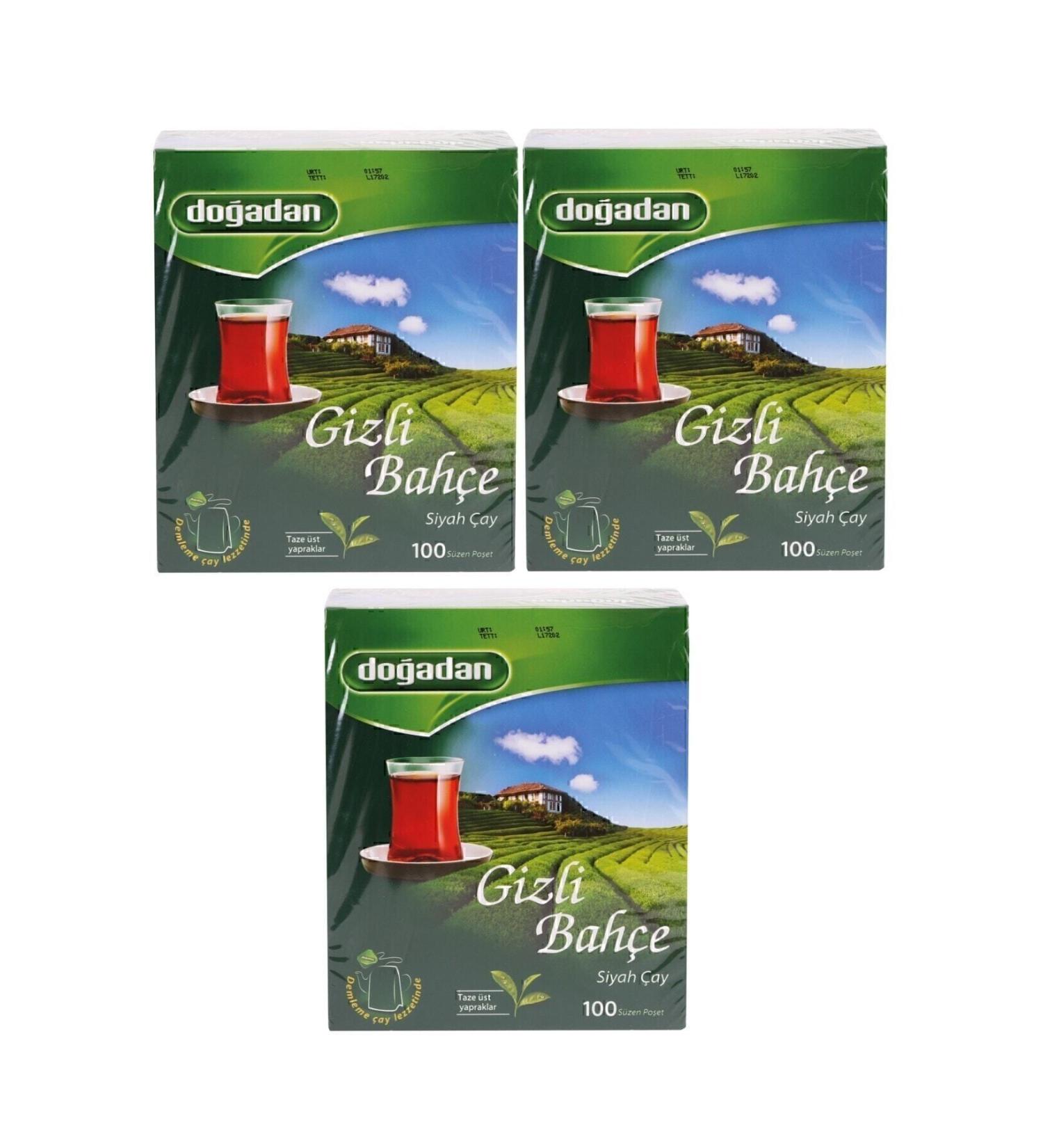 Nature's Secret Garden Tea Bag Cup 100 x 3