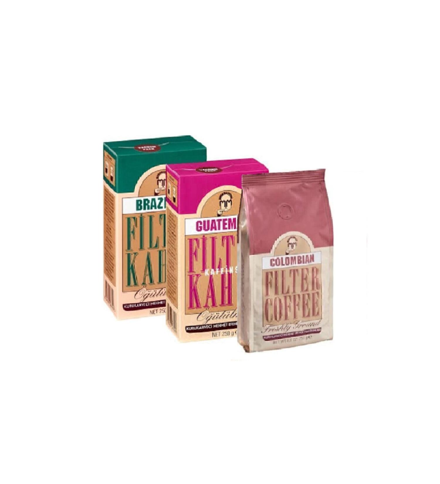 Mehmet Efendi Colombian 250gr+brazilian 250gr+guatemala 250gr