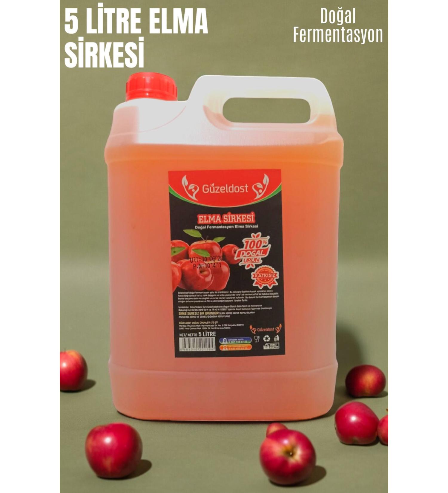 Apple Cider Vinegar Natural (5 Liters) - Buy Online on GoSupps.com