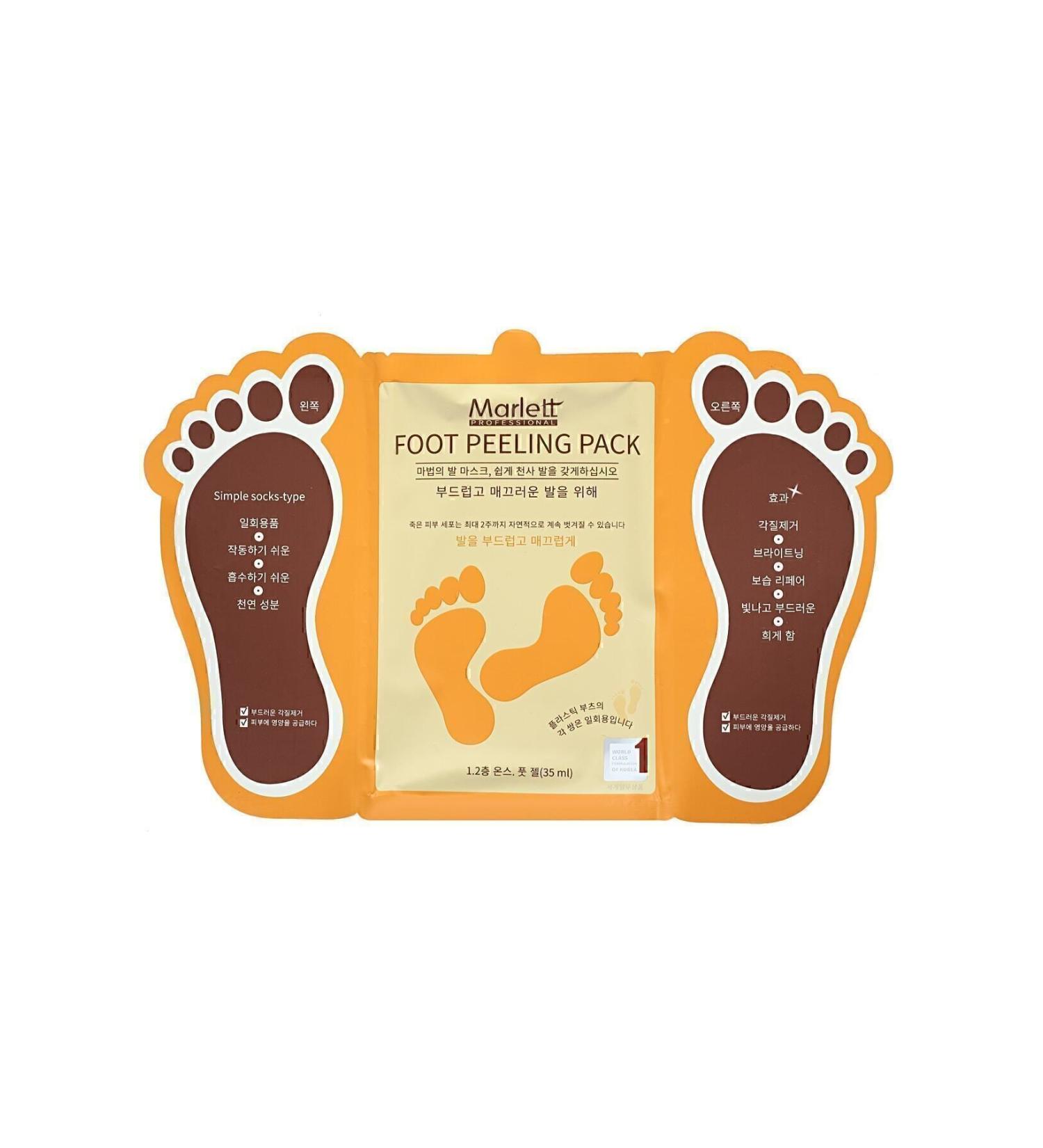 Marlett Foot Peeling Pack - Professional Sock Type Foot Peeling Mask - Buy Online on GoSupps.com