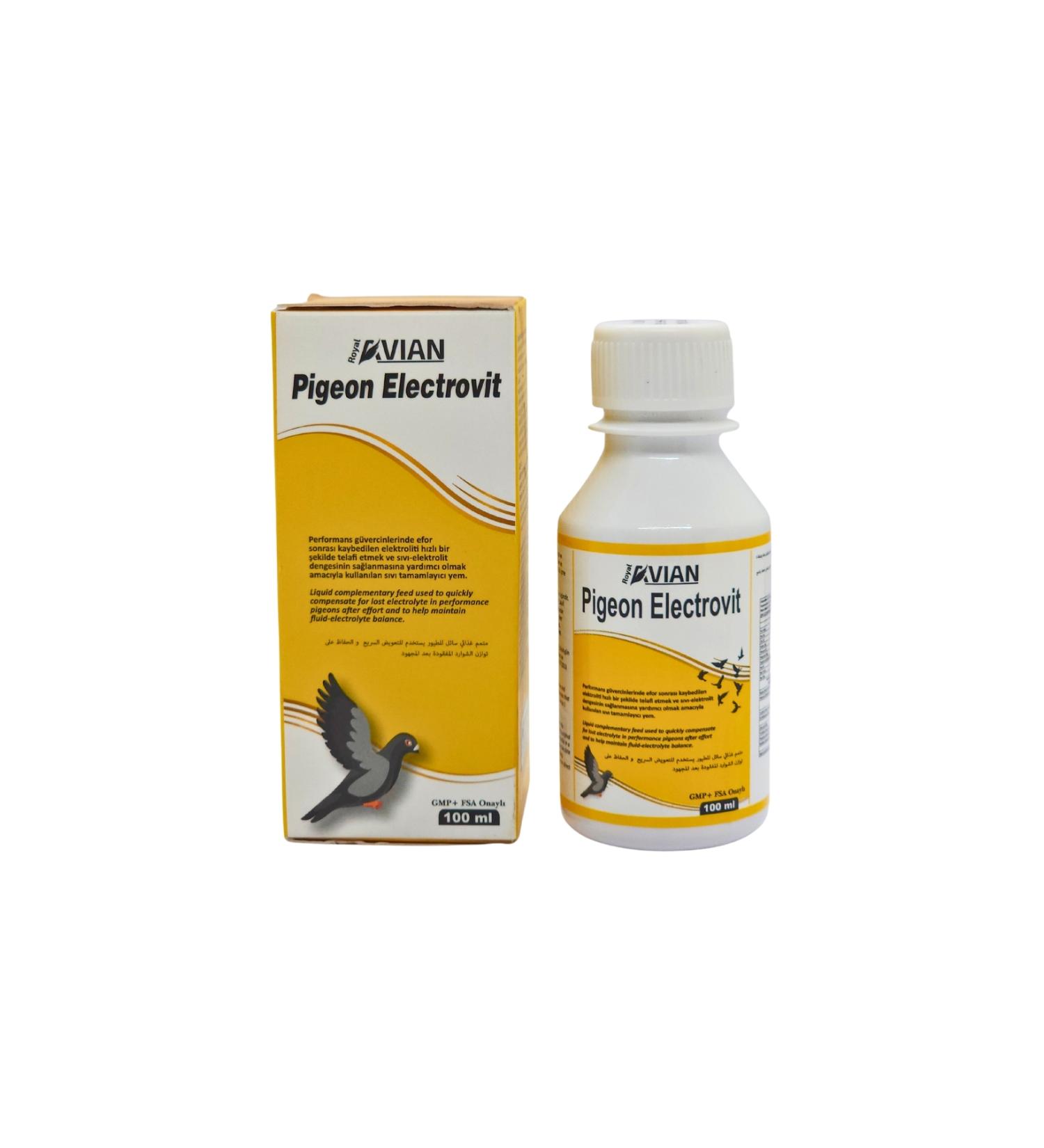 Royal la Royal la Pigeon Electrovit 100 Ml. Electrolyte Support for Pigeons and Cage Birds