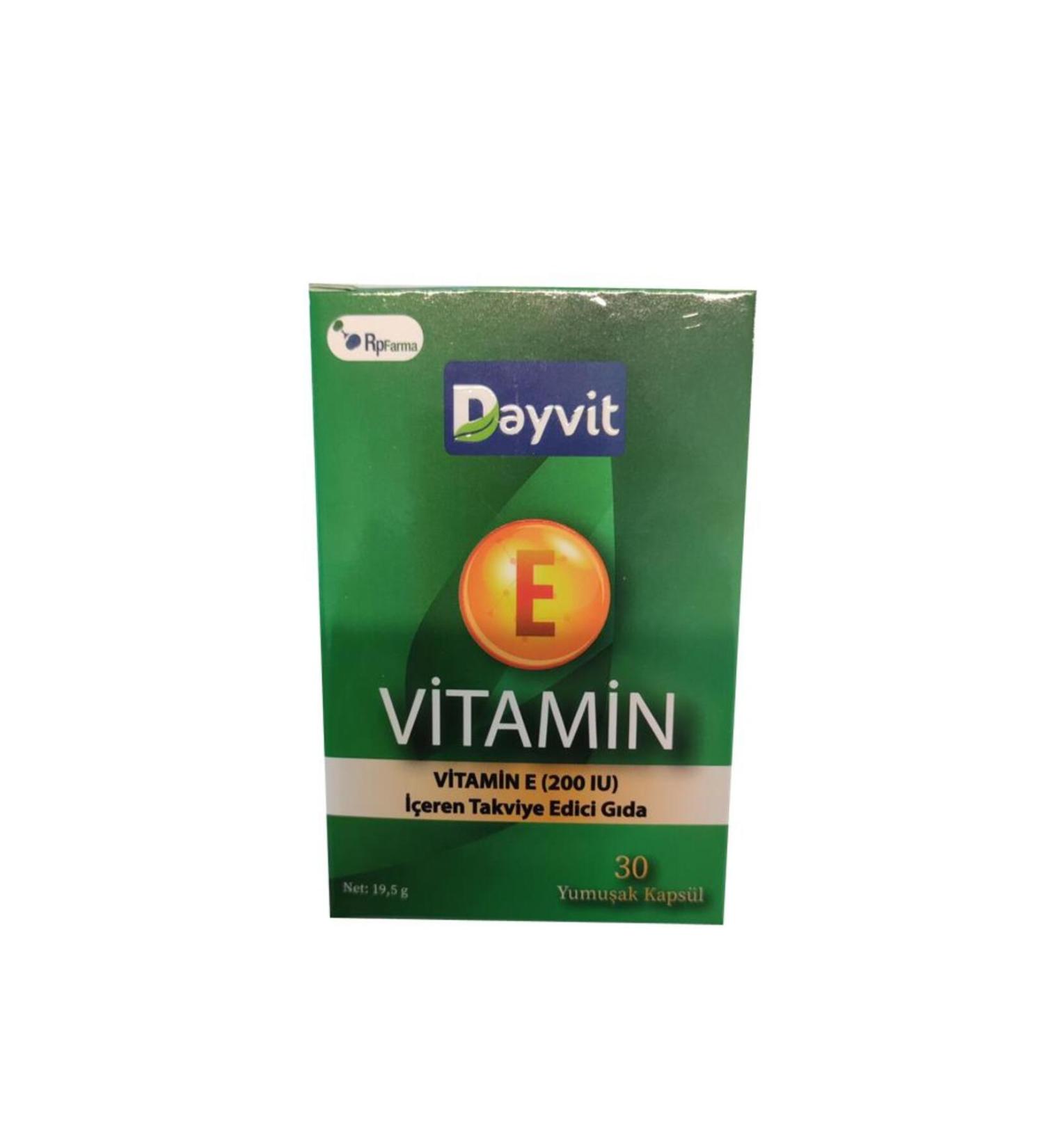 Dayvit Vitamin E 200 Iu 30 Capsules