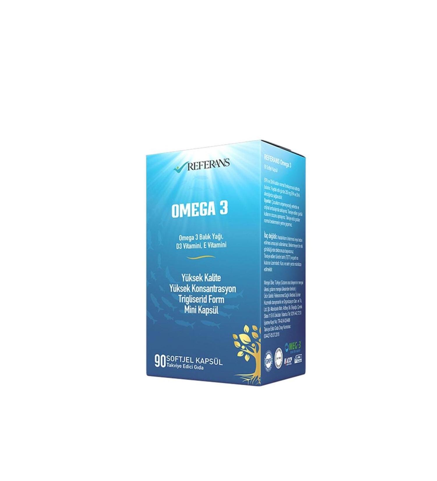 Reference Nutra Reference Omega 3 De Vitamin 90 Capsules