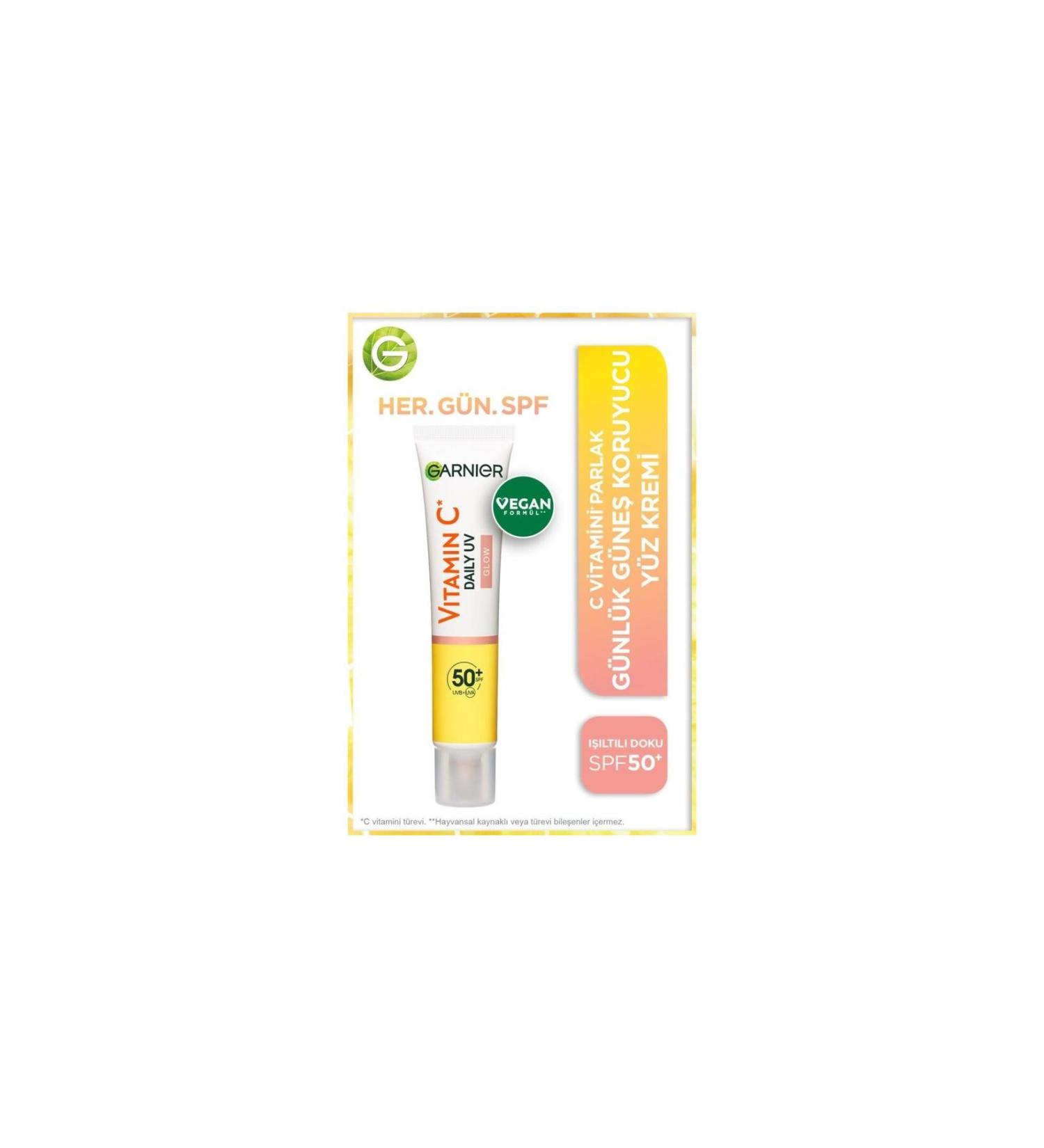 Garnier Daily Sunscreen Fluid Face Cream Luminous Texture - Buy Online on GoSupps.com