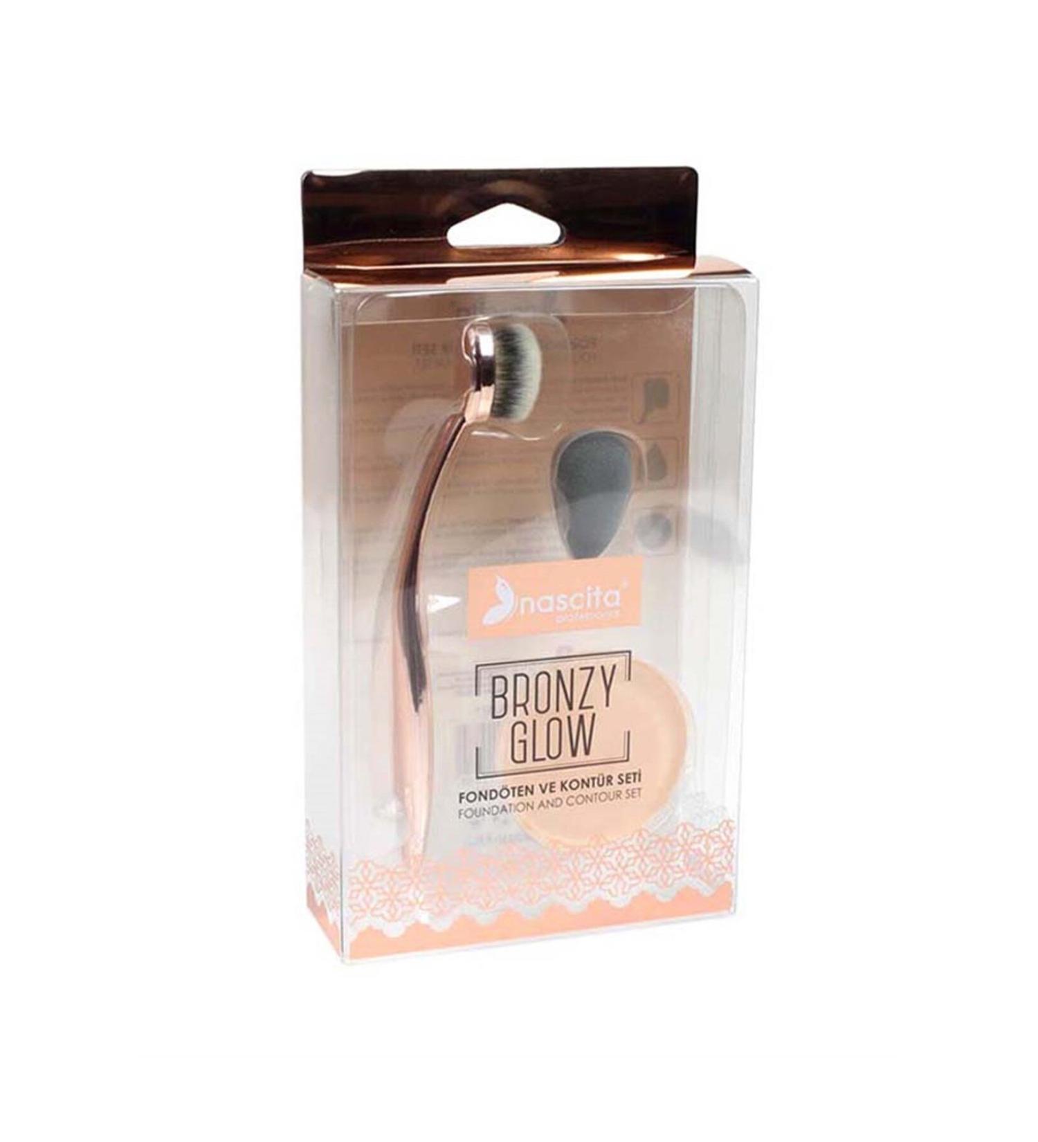 Nascita Bronzy Glow Foundation and Contour Set of 3 - 01