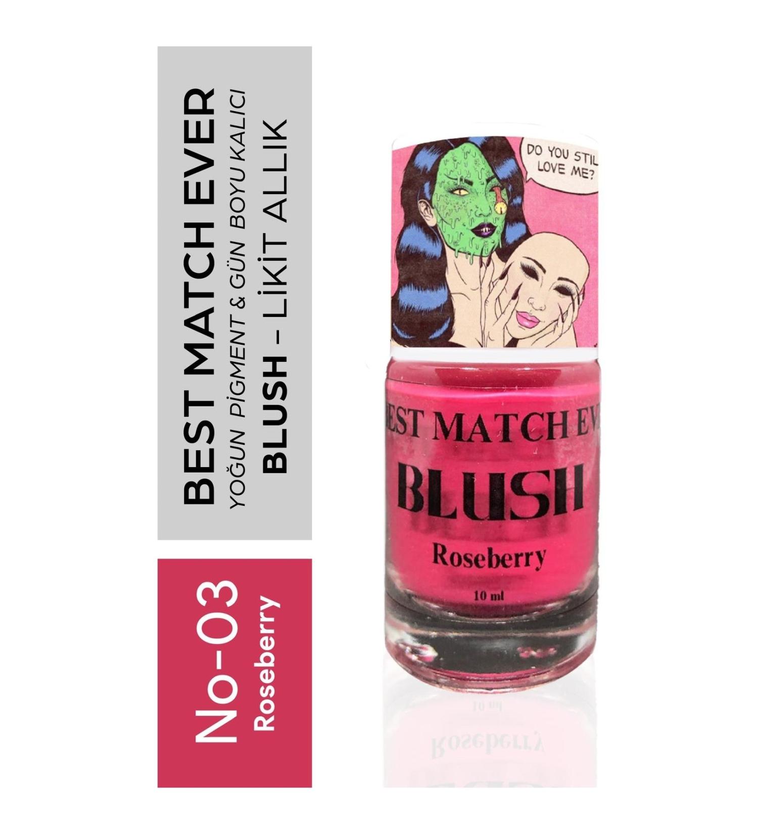 BEST MATCH EVER Intense Pigment Dusty Rose Liquid Blush - Natural Look - Fruit Scented Blush - Liquid Blush - 10 ml - Buy Online on GoSupps.com