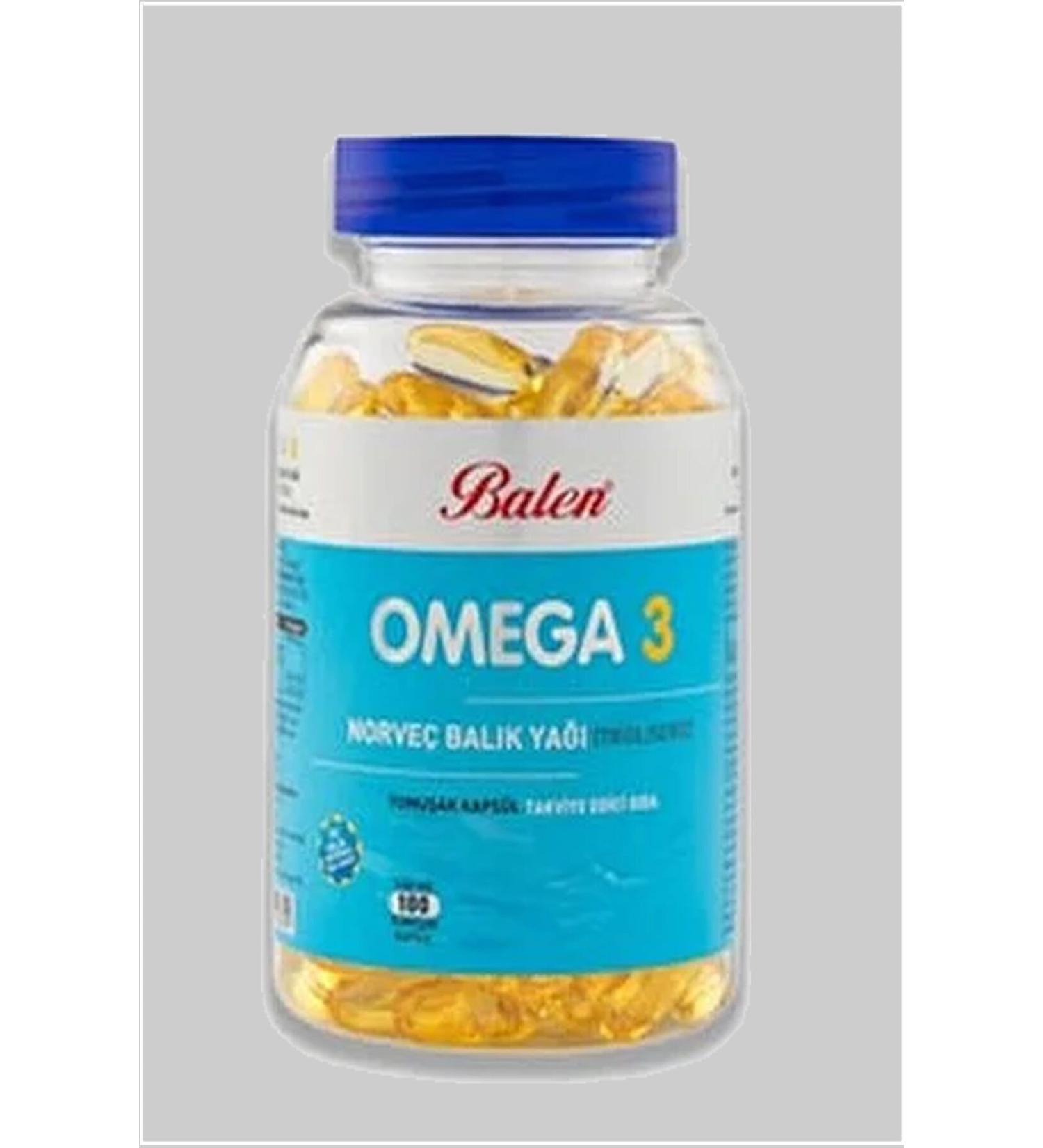 Balen Omega 3 Norwegian Fish Oil (TRIGLYCERIDE) 1380 Mg 100 Capsules