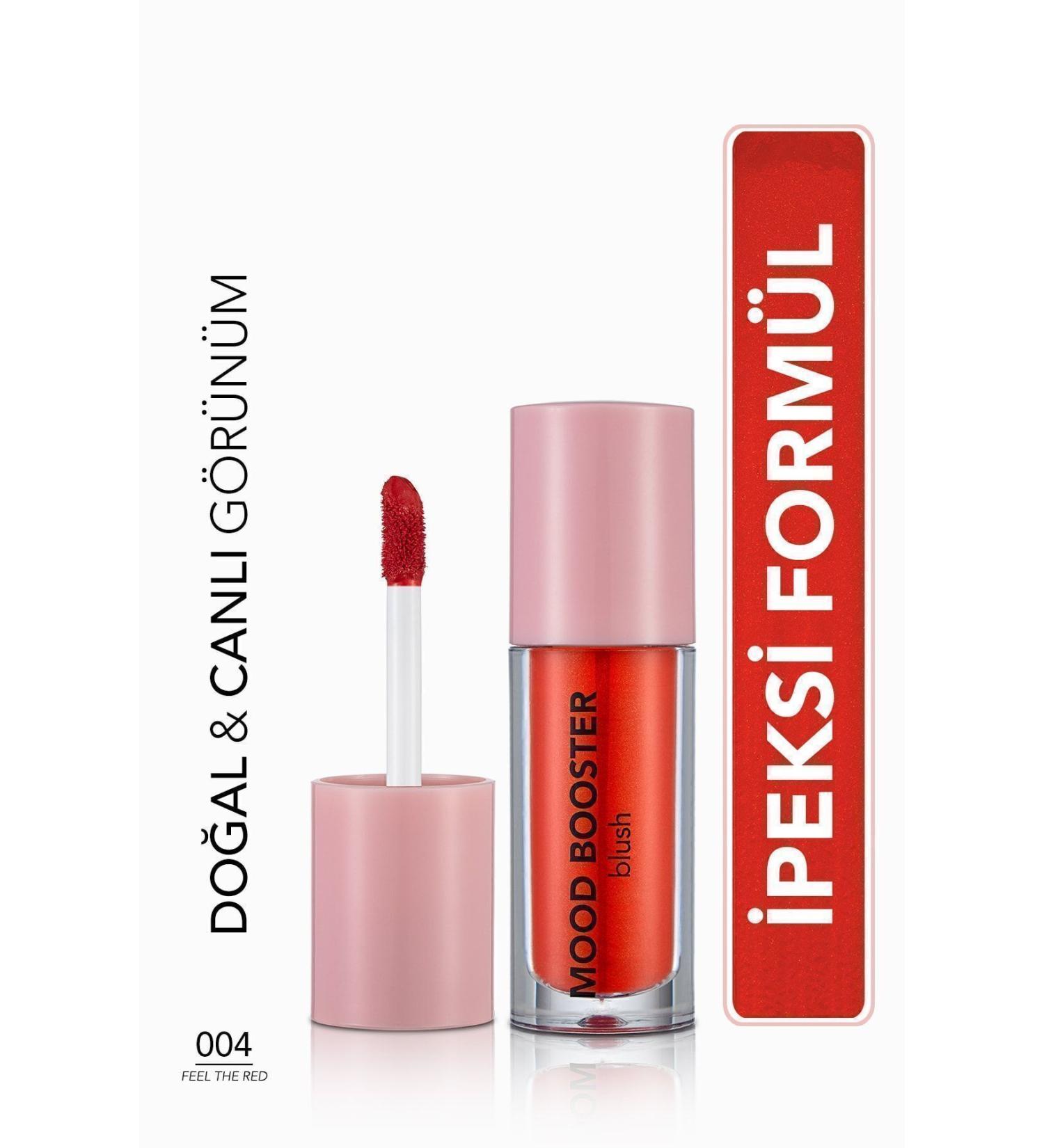 Flormar Intense Pigment Liquid Blush (RED) - Mood Booster Lbl. - 004 Feel The Red - 8682536043731 - Buy Online on GoSupps.com