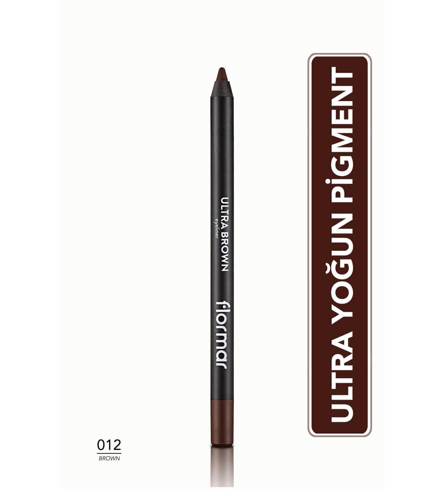 Flormar Brown Eye Pencil Ultra Eyeliner No: 012 - Buy Online on GoSupps.com