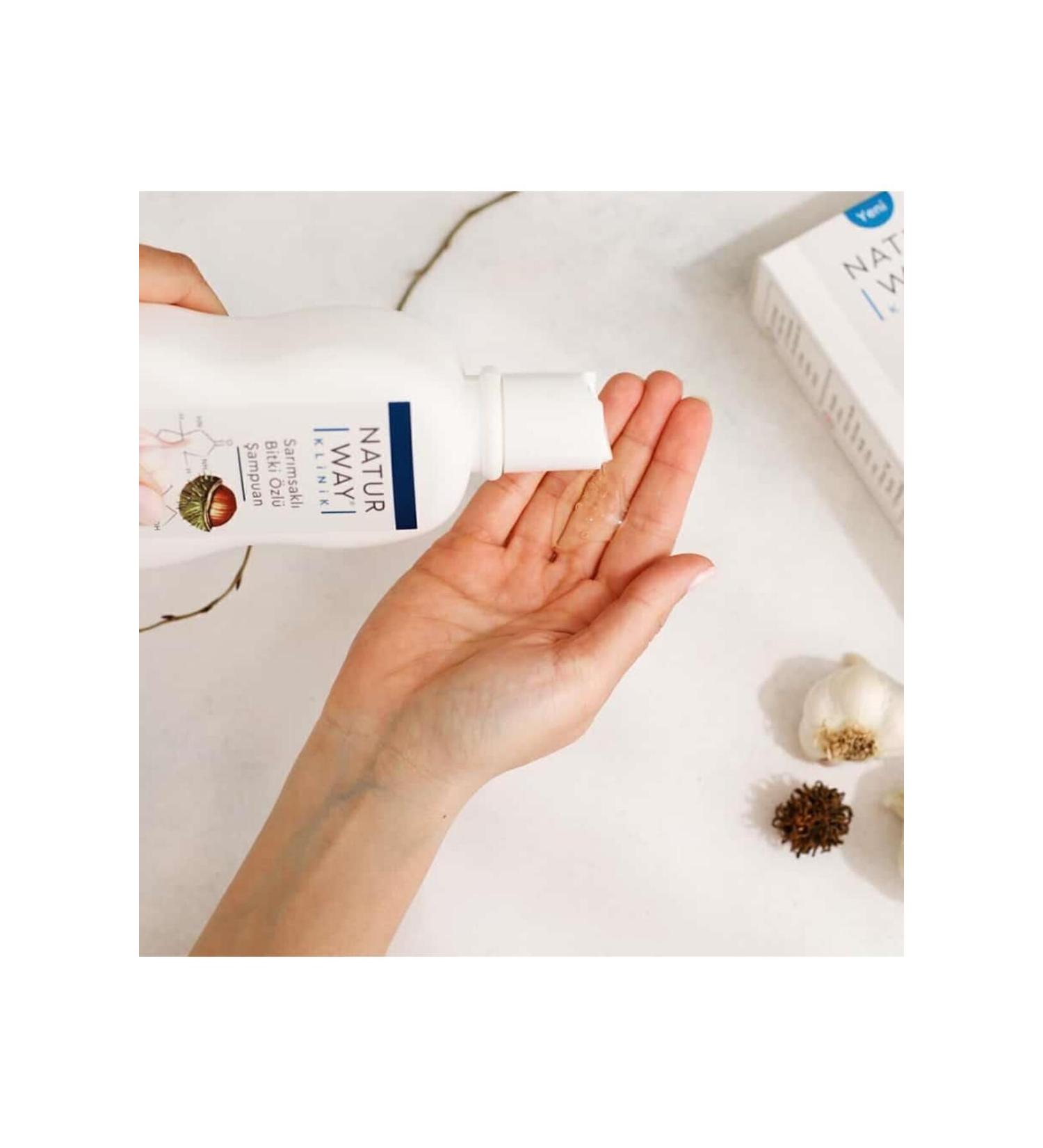 Otac Naturway Clinic Extra Garlic Herbal Essence Unscented Shampoo 300 ml