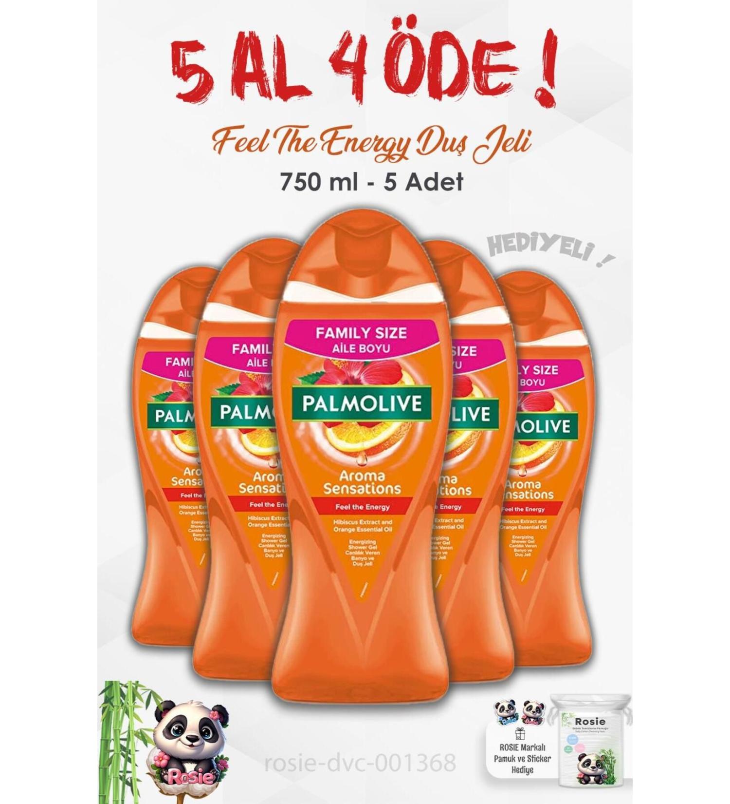 Palmolive BUY 5 PAY 4 Shower Gel Feel The Energy 750 ml and ROSIE - Buy Online on GoSupps.com