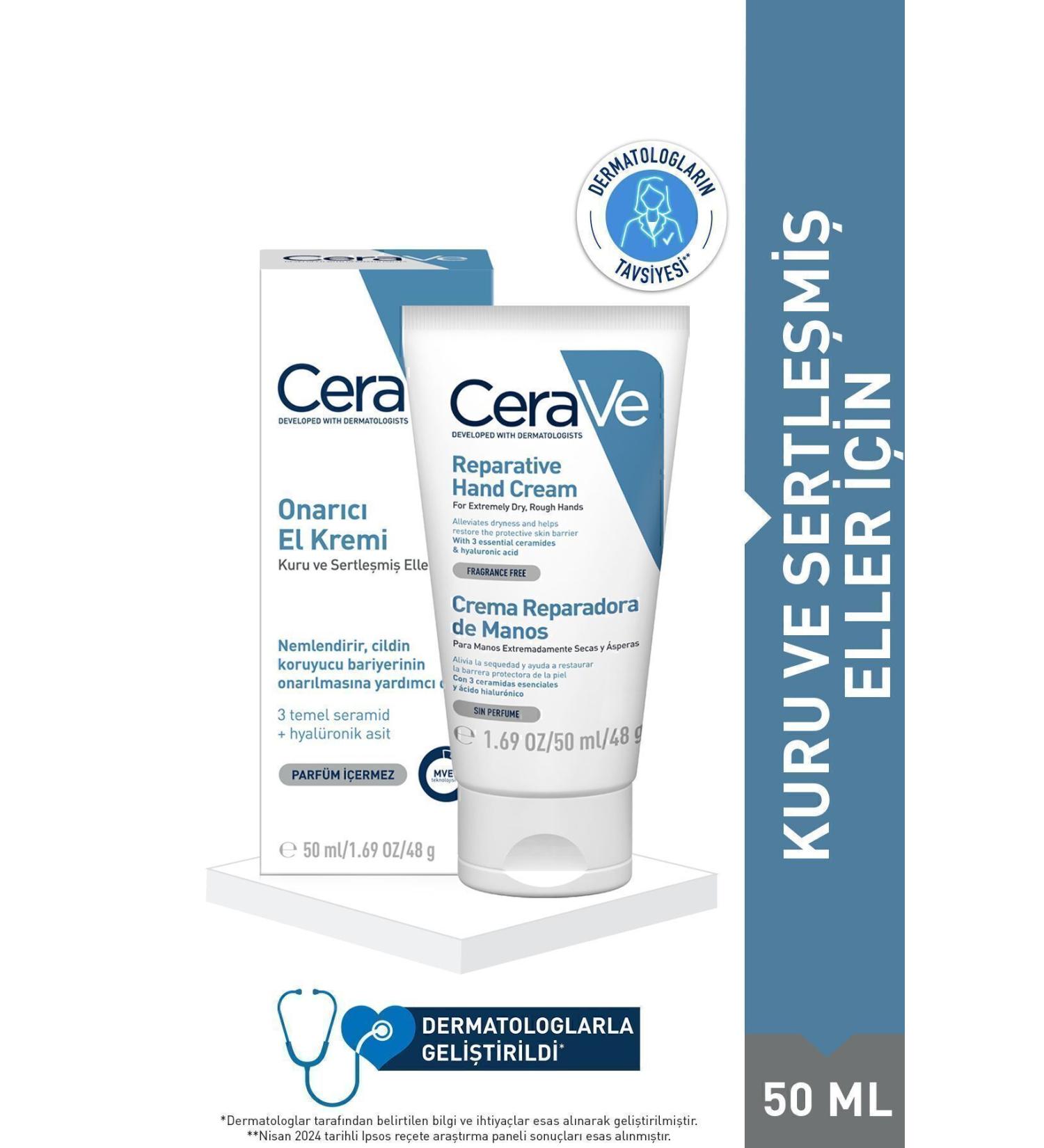 CeraVe Reperative Hand Cream 50 ml - Reparative Hand Cream - Buy Online on GoSupps.com
