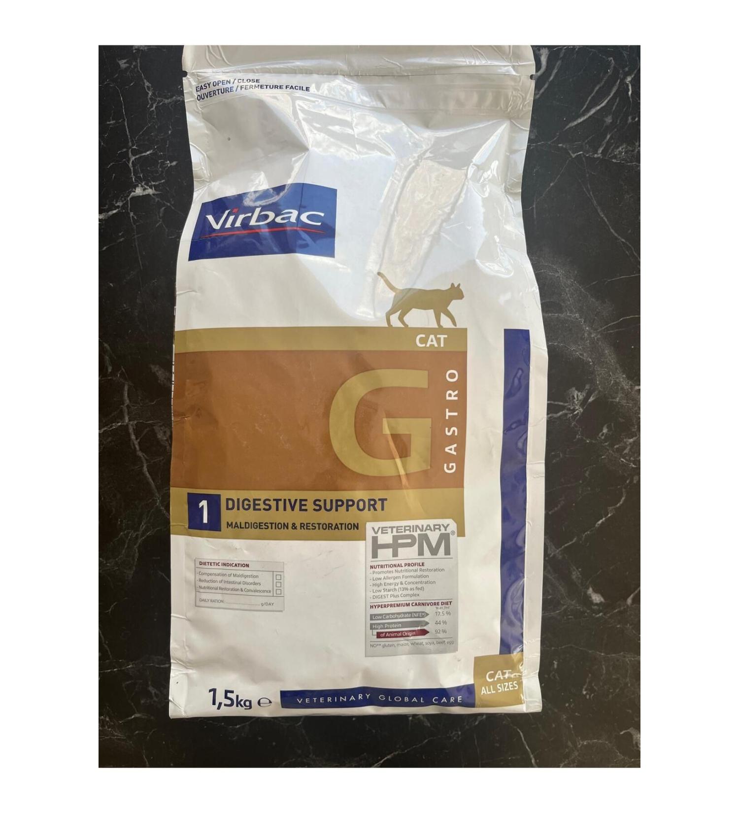 Virbac OTHER VIRBAC GASTRO CAT FOOD 1.5 KG.