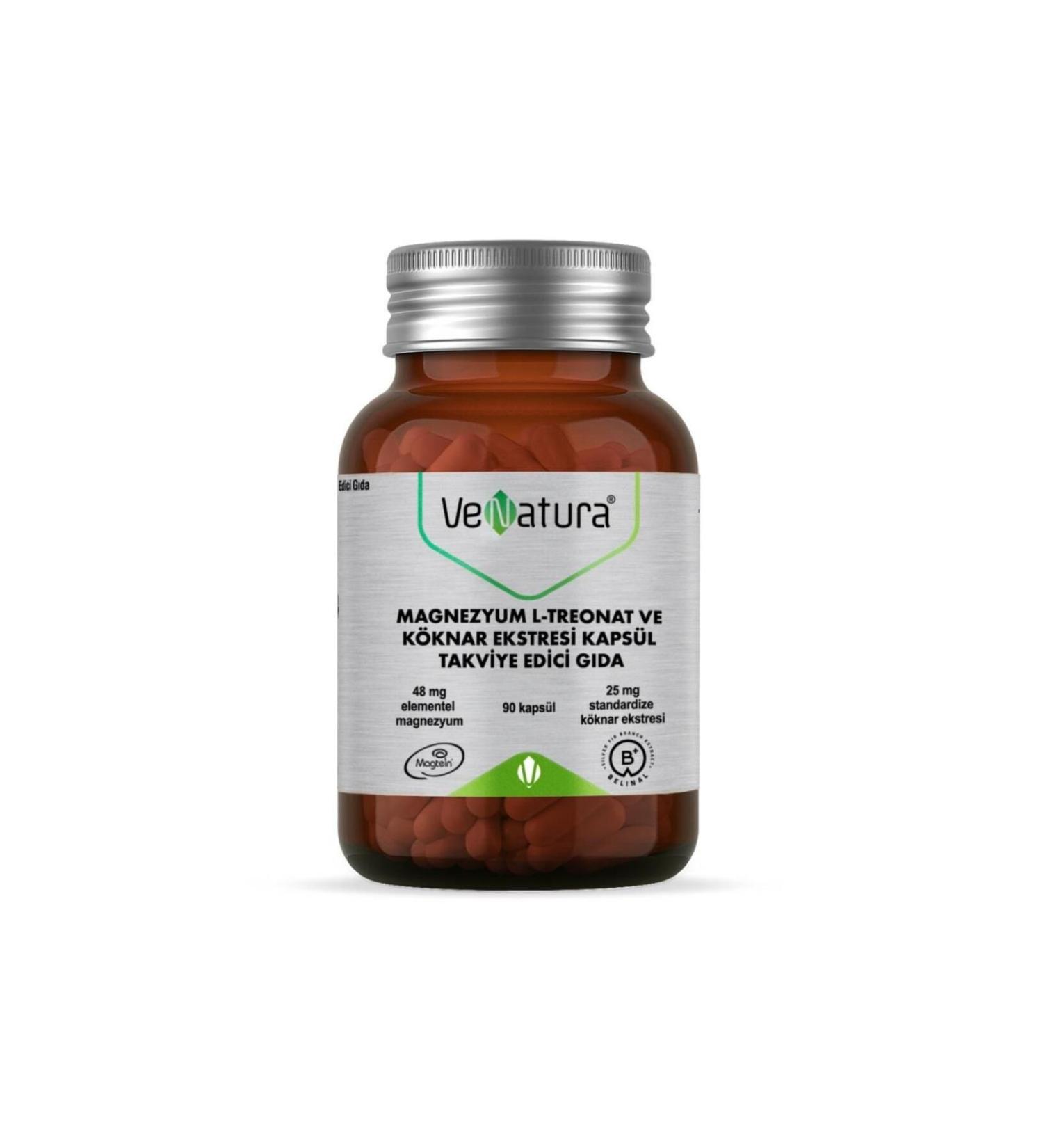 Venatura Magnesium L-Threonate & Fir Extract 90 Capsules