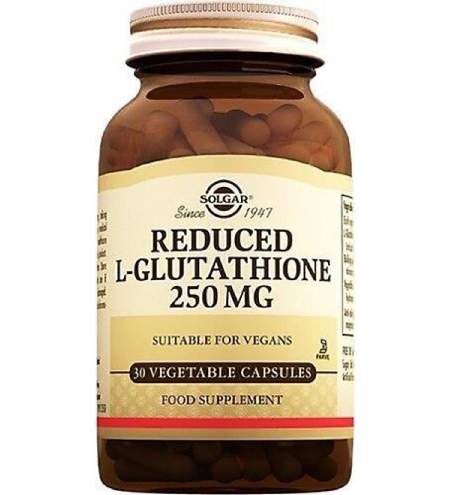 Solgar Reduced L-glutathione 250 mg 30 Capsules
