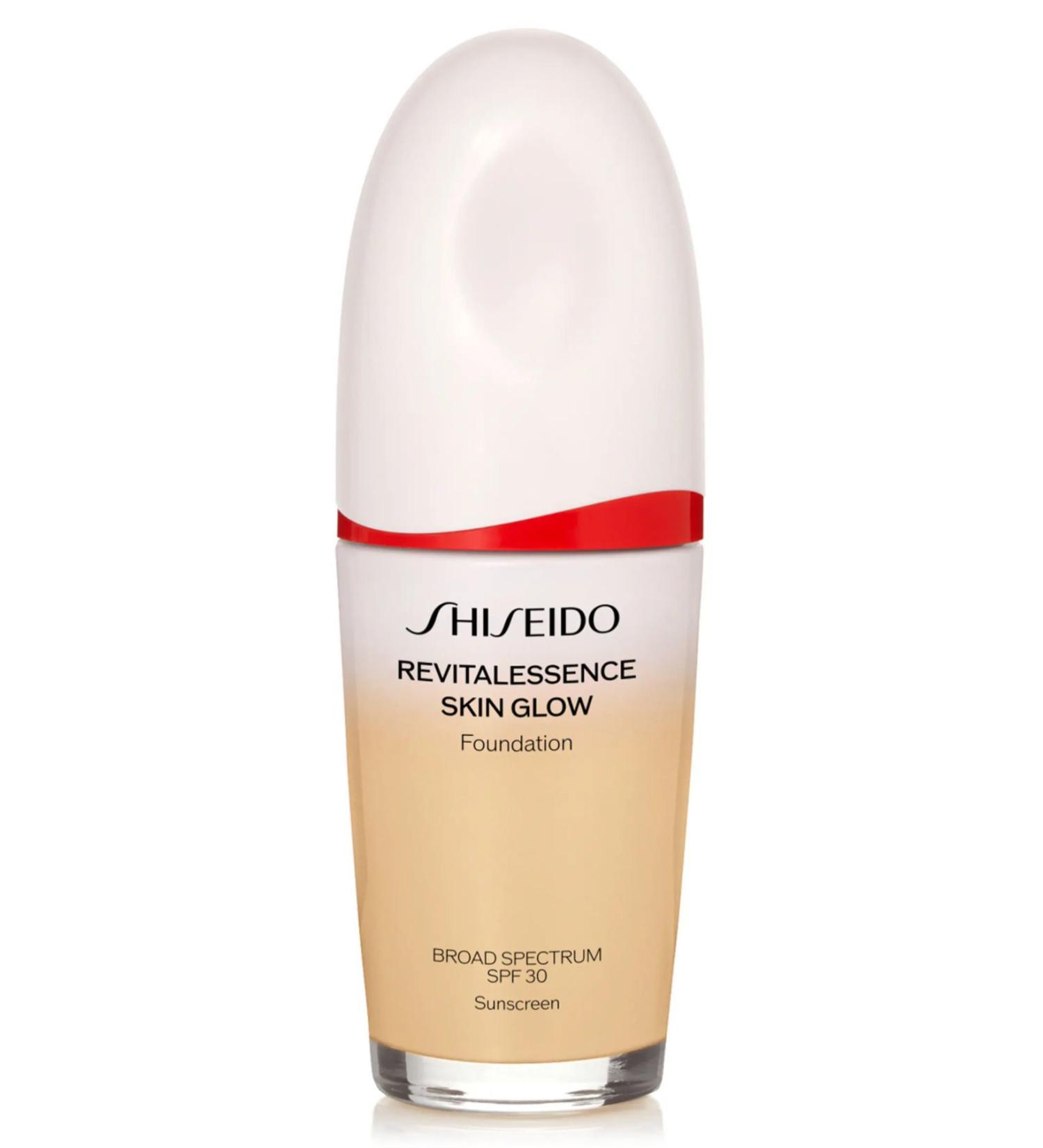 Shiseido REVITALESSENCE SKIN GLOW-SMOOTHING LINE REDUCING FOUNDATION-220 LINEN PASSI.1688