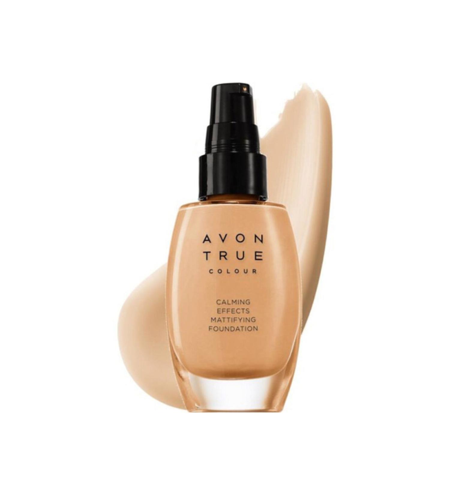 Avon Calming Effects Natural And Matte Foundation Almond 30 Ml.