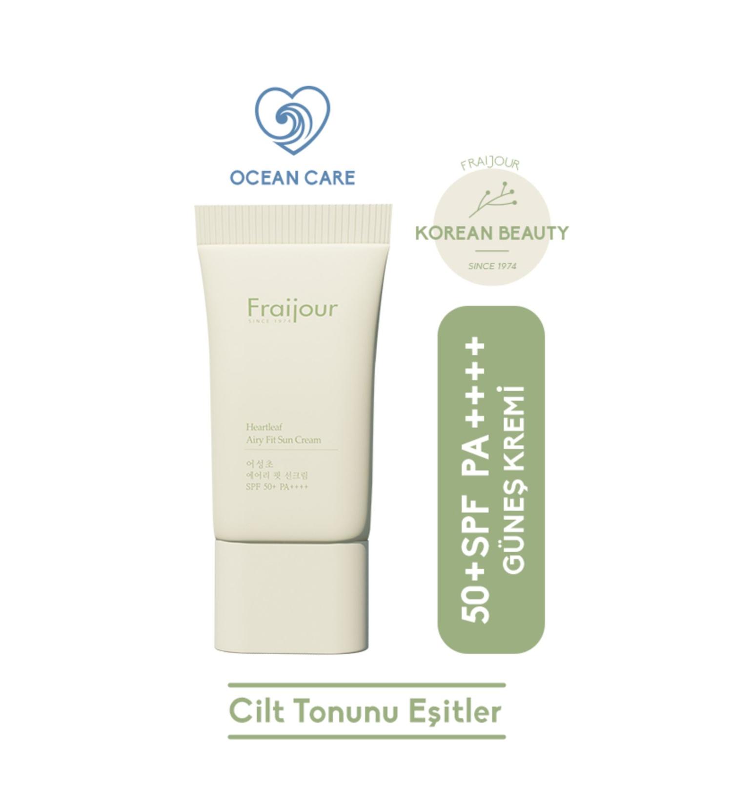 Fraijour Heartleaf Airy Fit Face Sunscreen Pa Very High Protection Gkf 50 Spf 50 (50GR) - Buy Online on GoSupps.com