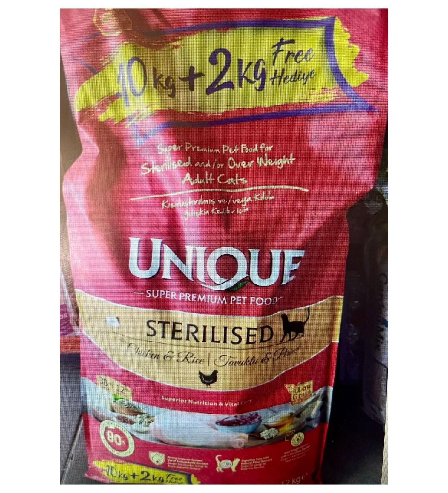 Unique Sterile Chicken Cat Food 10+2 Kg Affordable Package
