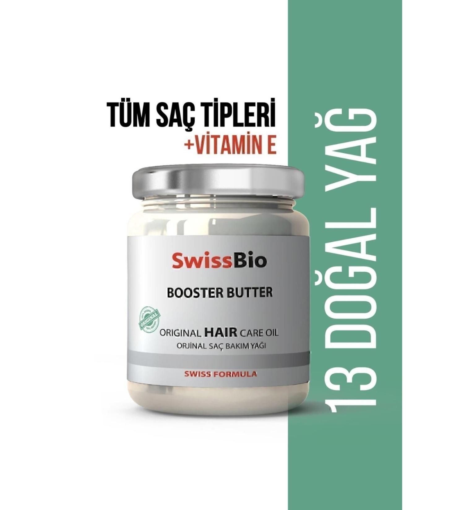 SwissBio Booster Butter Nourishing Hair Care Oil with 13 Natural Oils 200 ml - Buy Online on GoSupps.com