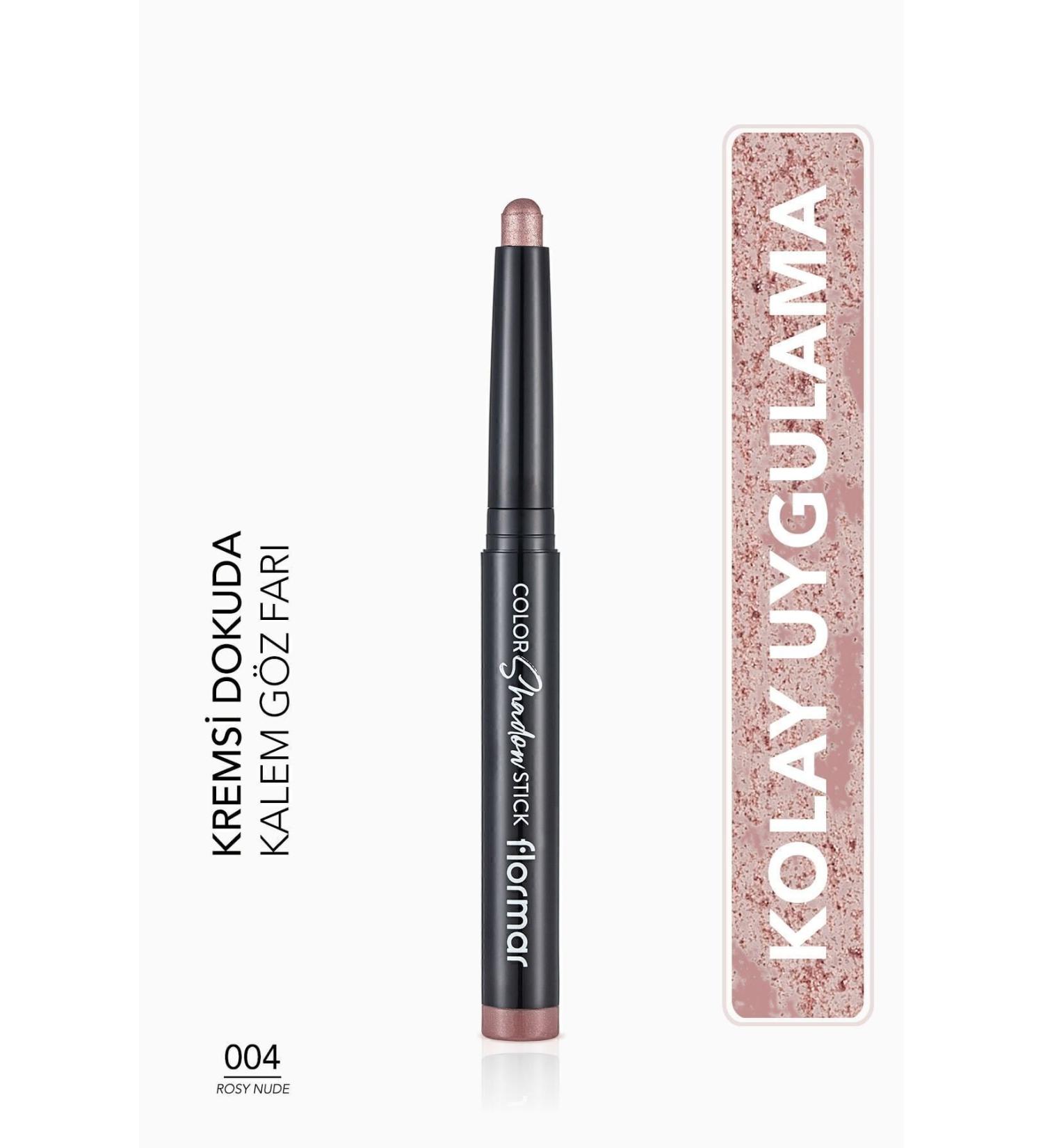 Flormar Waterproof Luminous Pencil Eyeshadow -color Shadow Stick -004 Rosy Nude-8682536039444 - Buy Online on GoSupps.com