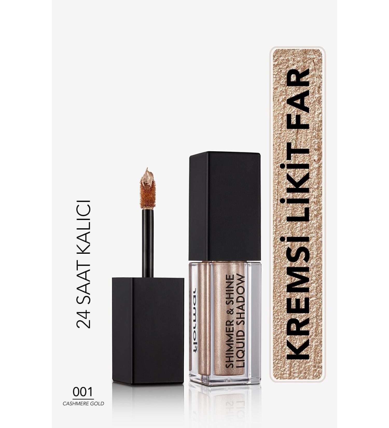 Flormar Metallic Liquid Eyeshadow (GOLD) - Shimmer & Shine Liquid Shadow - 001 Cashmere Gold - 8682536002592 - Buy Online on GoSupps.com