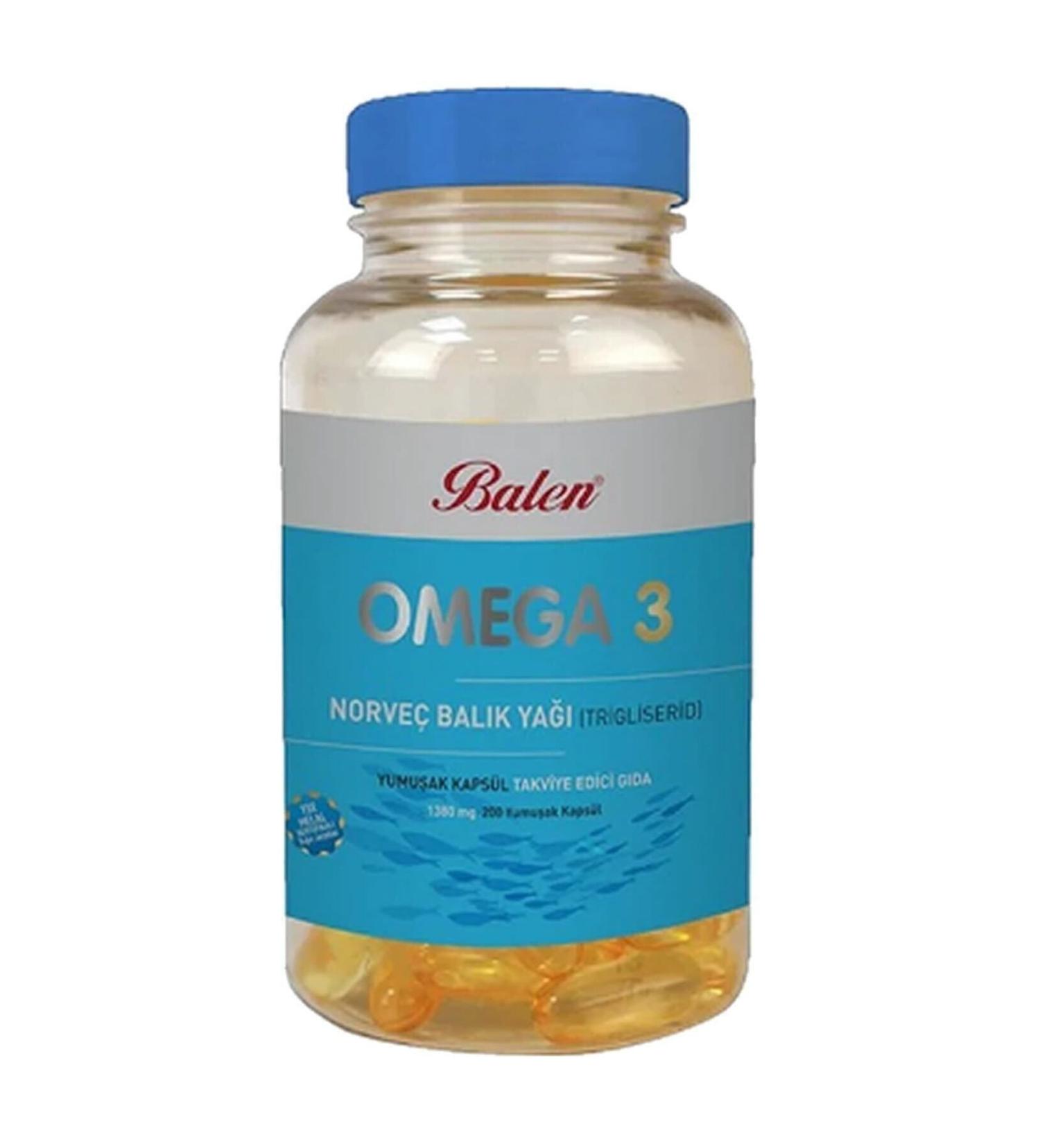 Balen Omega 3 Norwegian Fish Oil 200 Capsules X 1380 Mg