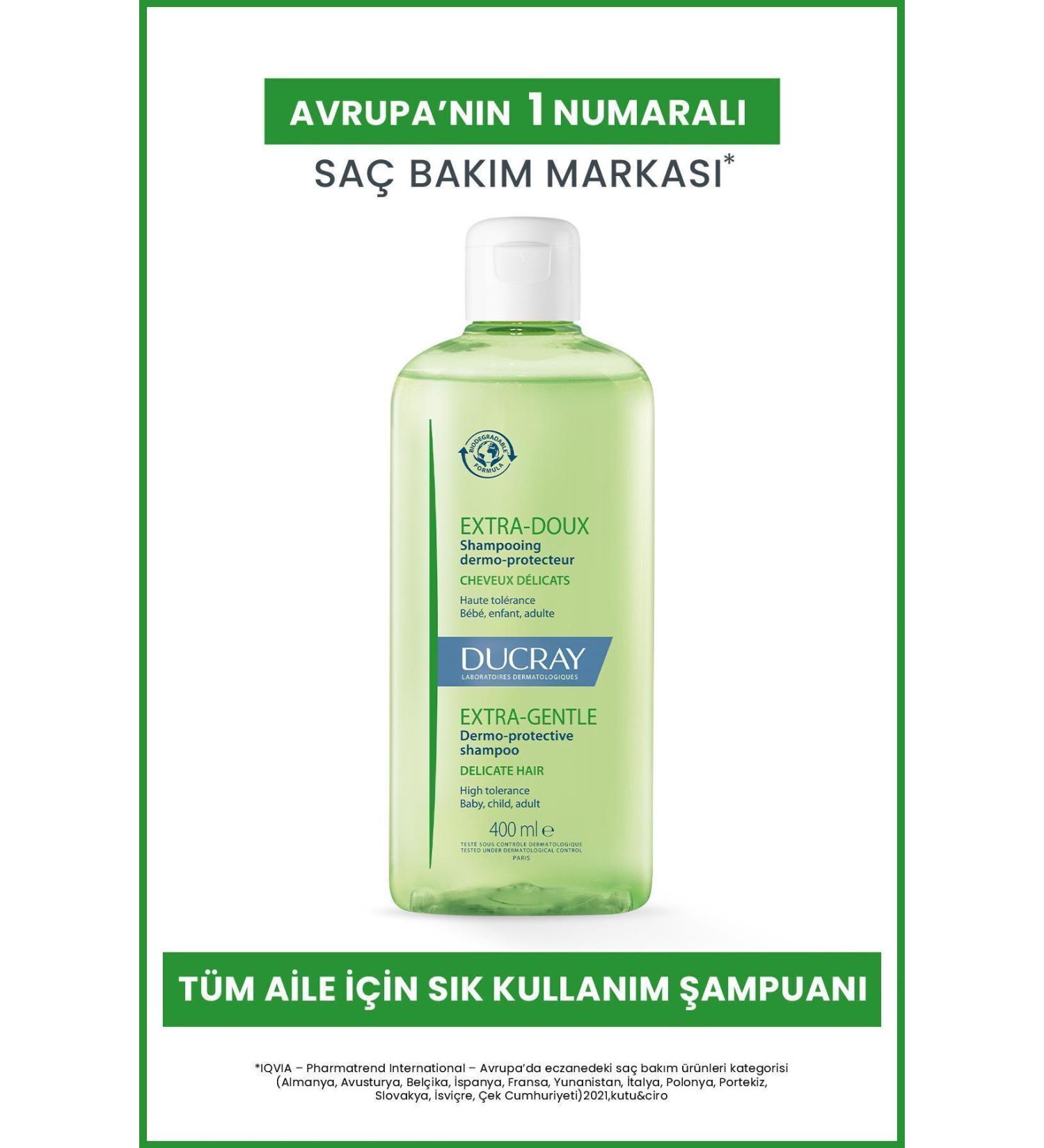 Ducray Extra Doux Daily Care Shampoo for the Whole Family 400ml - Buy Online on GoSupps.com