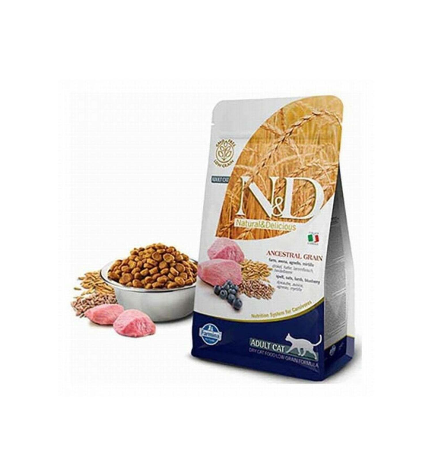 N & D Ancestral Grain Lamb Blueberry Low Grain Adult Cat Food 5 Kg