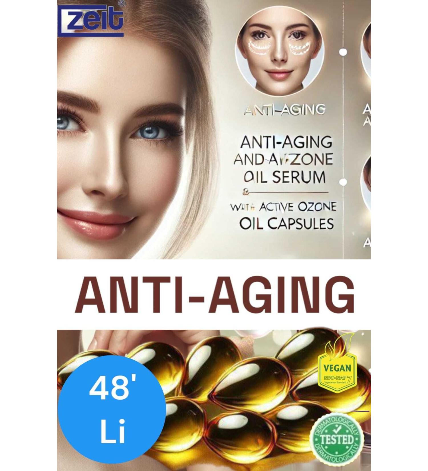 ZEIT OZON Anti-Aging and Skin Rejuvenating Ozone Capsules | 48 Moisturizing and Rejuvenating Care - Buy Online on GoSupps.com