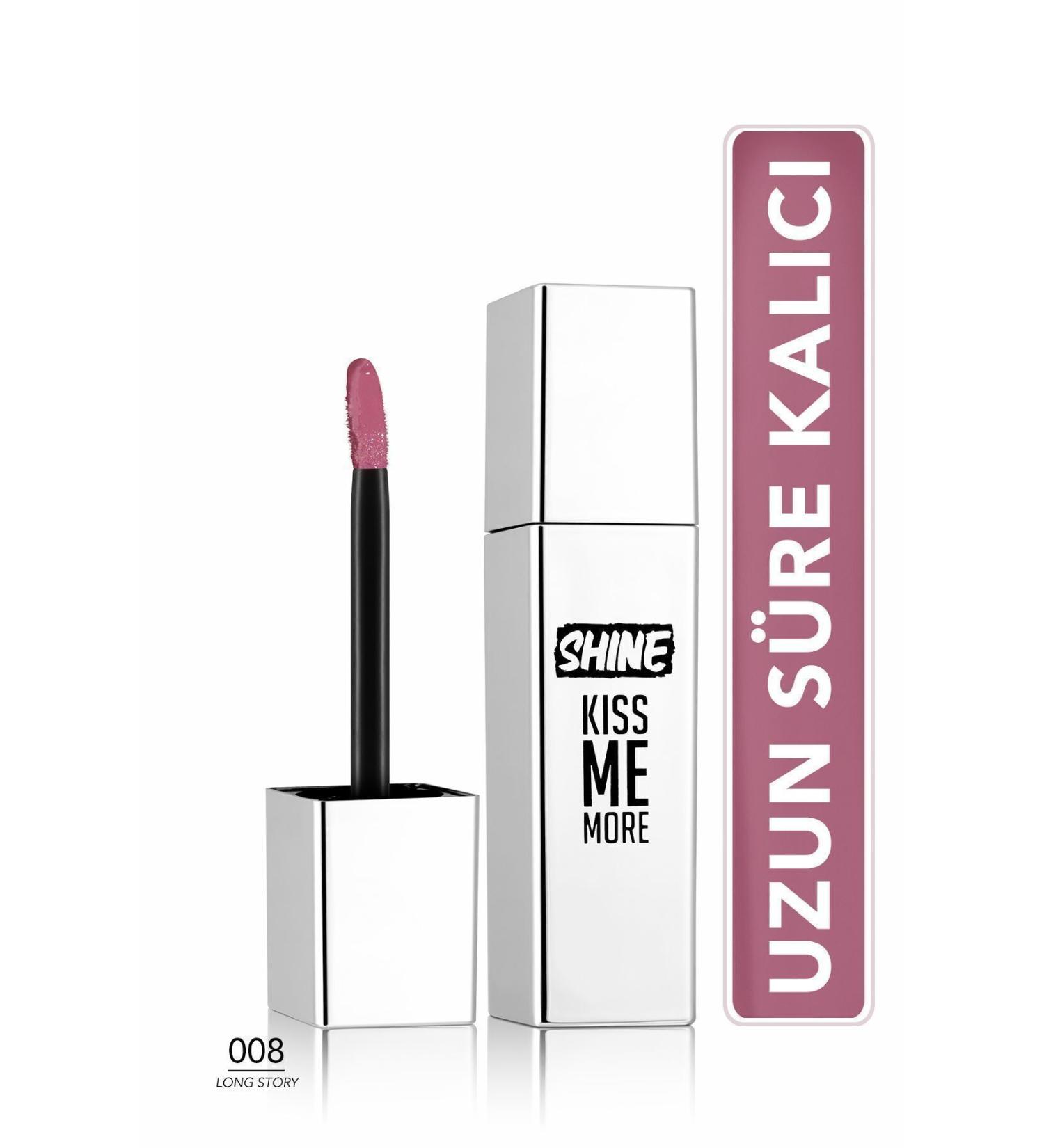 Flormar Permanent Shiny Liquid Lipstick (LIGHT PURPLE) - Shine Kiss Me More Lls - 008 Long Story - 8682536083812 - Buy Online on GoSupps.com