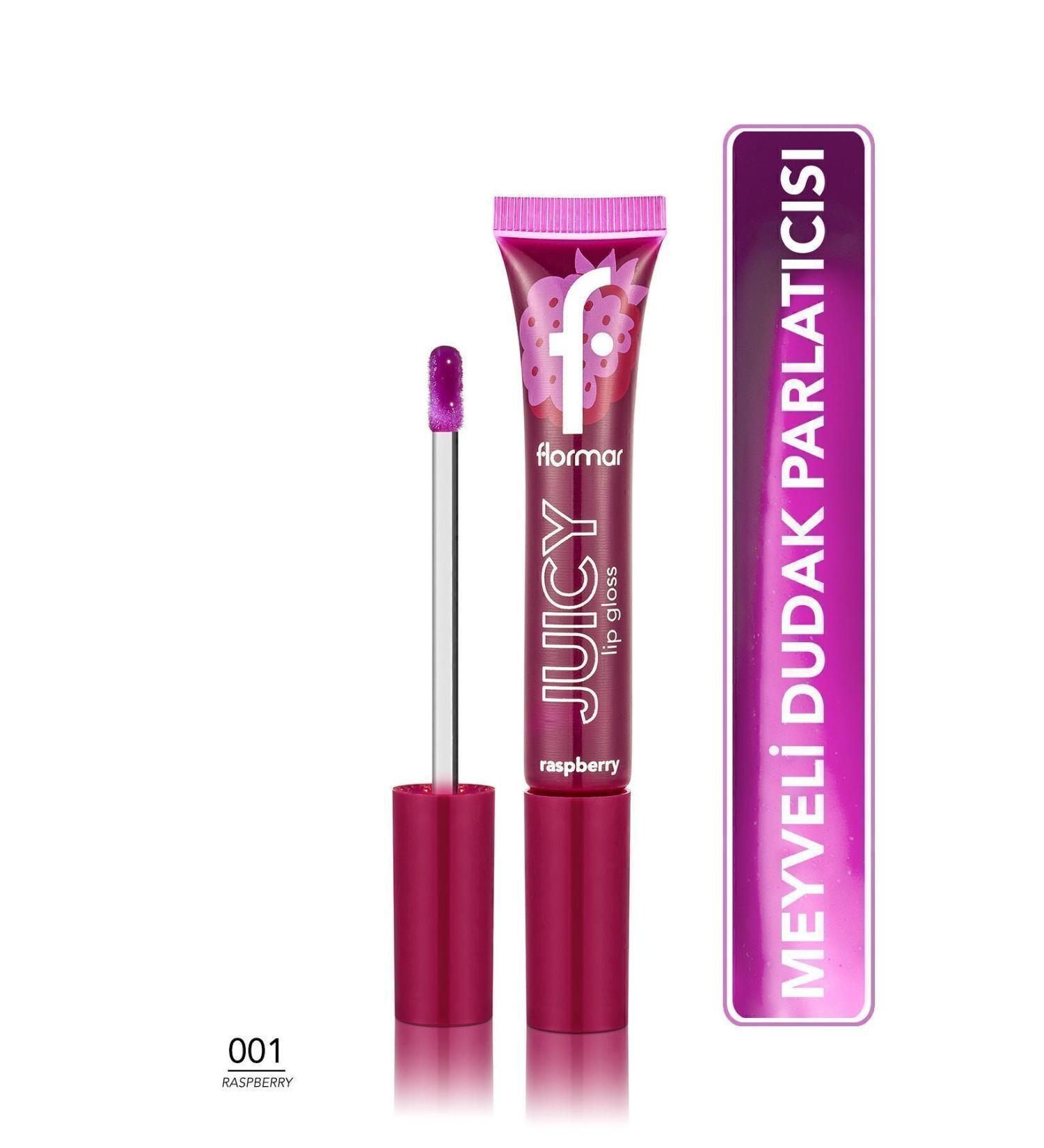 Flormar Fruit Flavored Lip Gloss (RASPBERRY) - Juicy Lip Gloss - 001 Raspberry - 8682536087711 - Buy Online on GoSupps.com