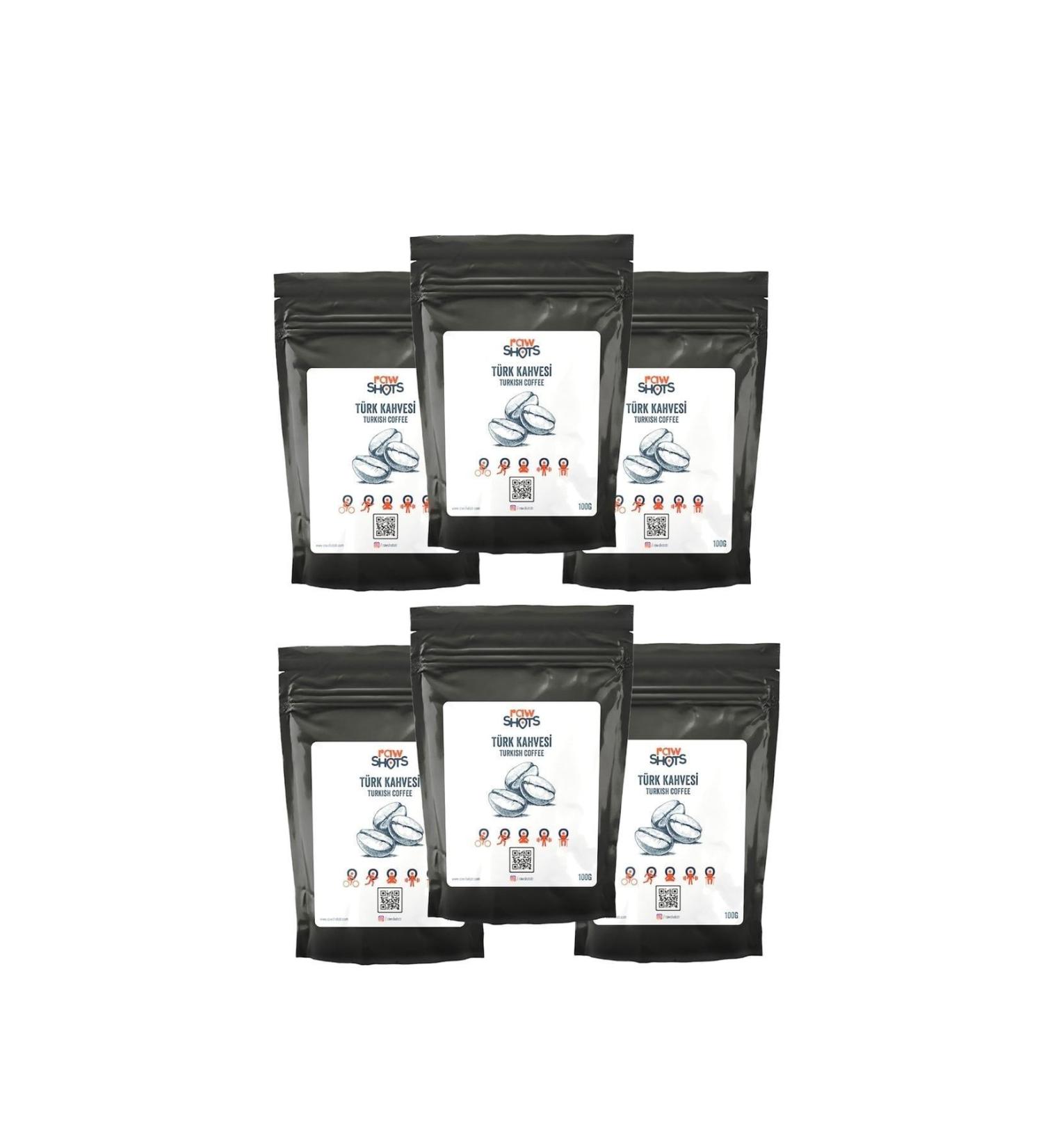 Raw Shots Special Turkish Coffee 100gr X6 Pack