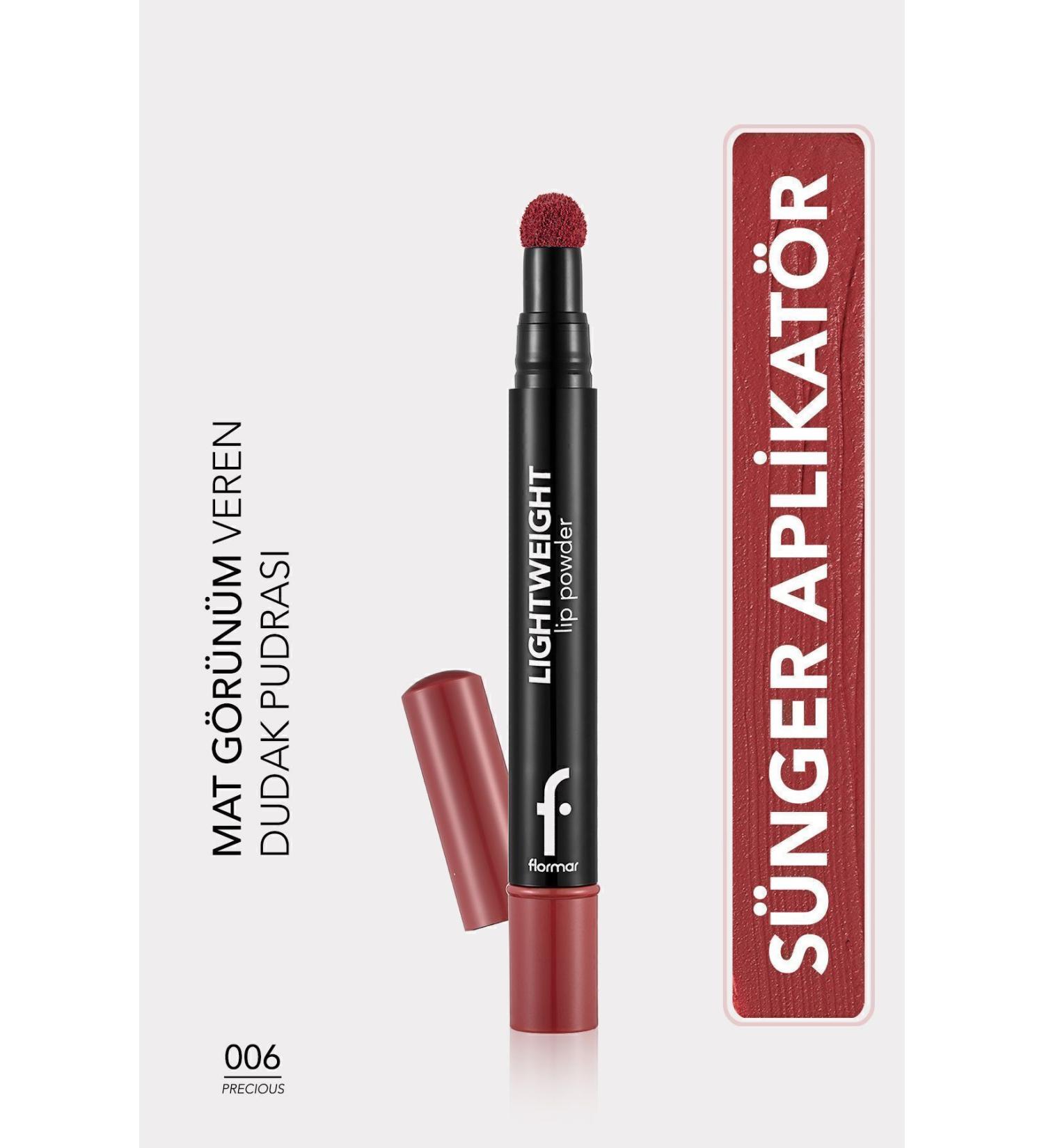 Flormar Lightweight Matte Lip Powder (Pink) - Lightweight Lip Powder - 006 Precious - 8682536007481 - Buy Online on GoSupps.com